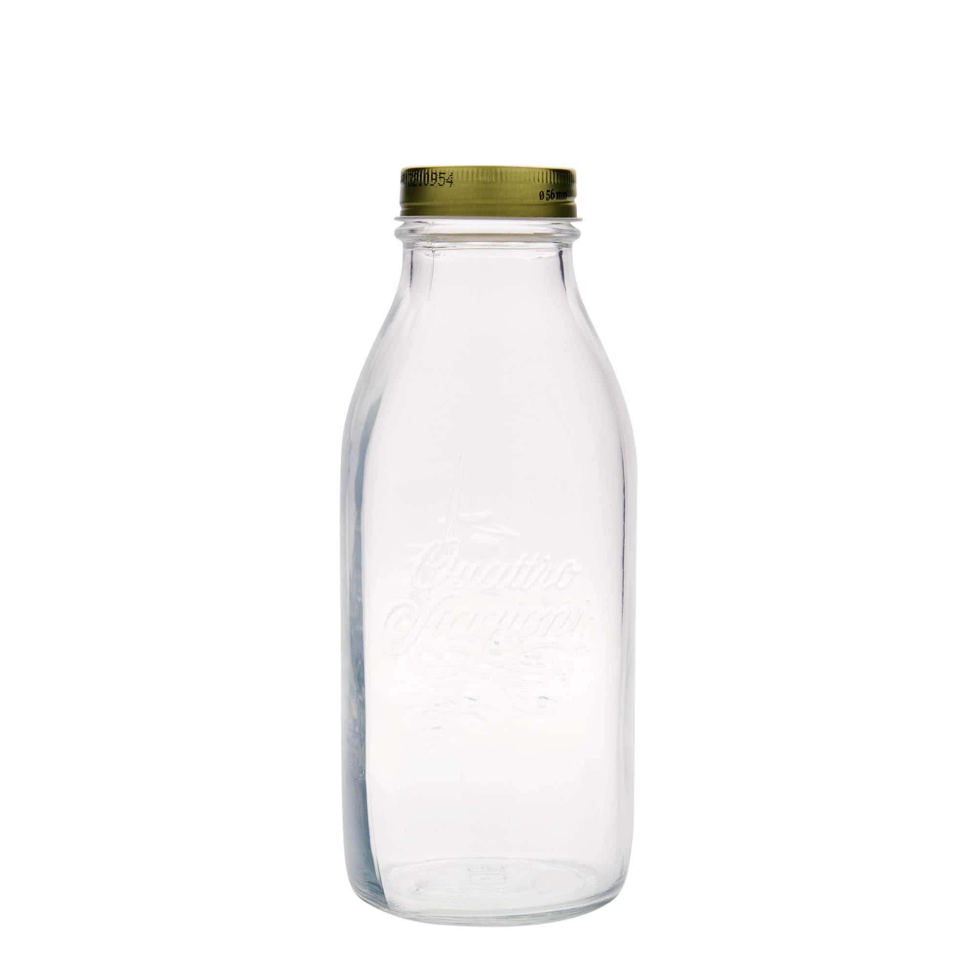 1000 ml-es üvegpalack 'Quattro Stagioni', szájnyílás: csavaros kupak