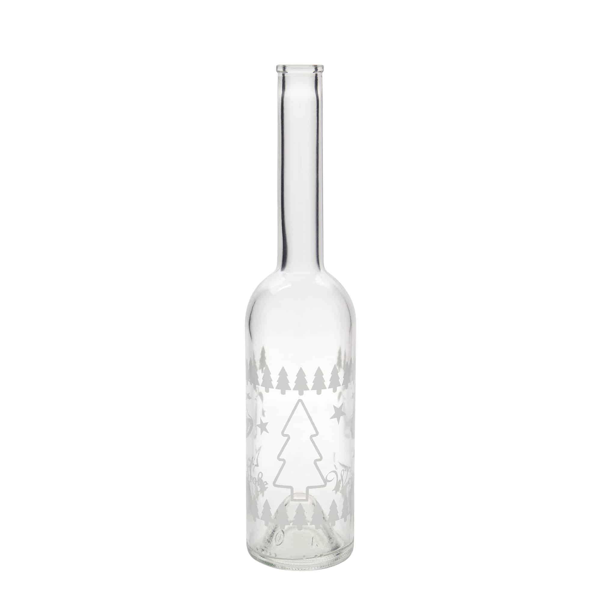 500 ml üvegpalack 'Opera', motívum: Klasszikus karácsony, nyílás: parafa
