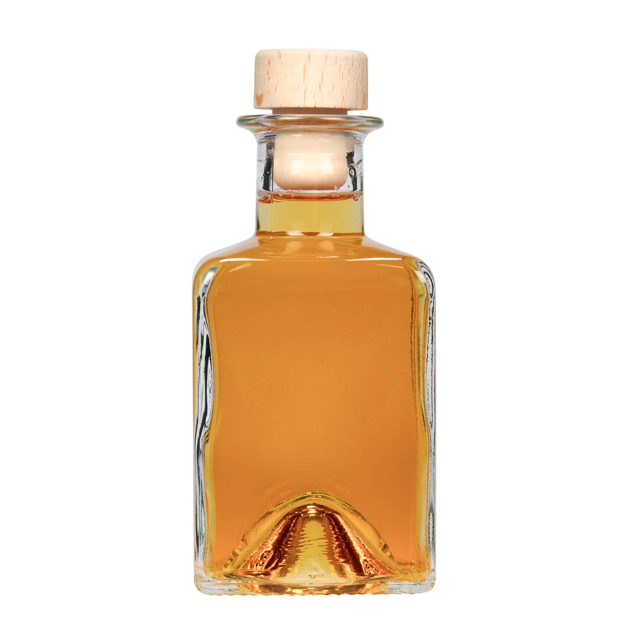200 ml üvegpalack 'Kubica', négyzet alakú, nyak: parafa 200 ml üvegpalack 'Kubica', négyzet alakú, nyak: parafa