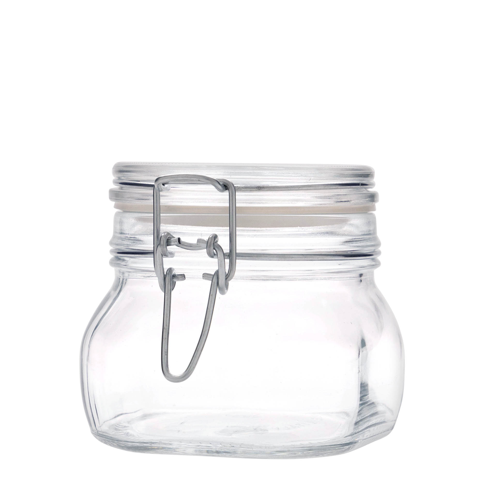 500 ml drótfüles üveg 'Fido', négyzet alakú, nyílás: drótfüles záróelem 500 ml drótfüles üveg 'Fido', négyzet alakú, nyílás: drótfüles záróelem