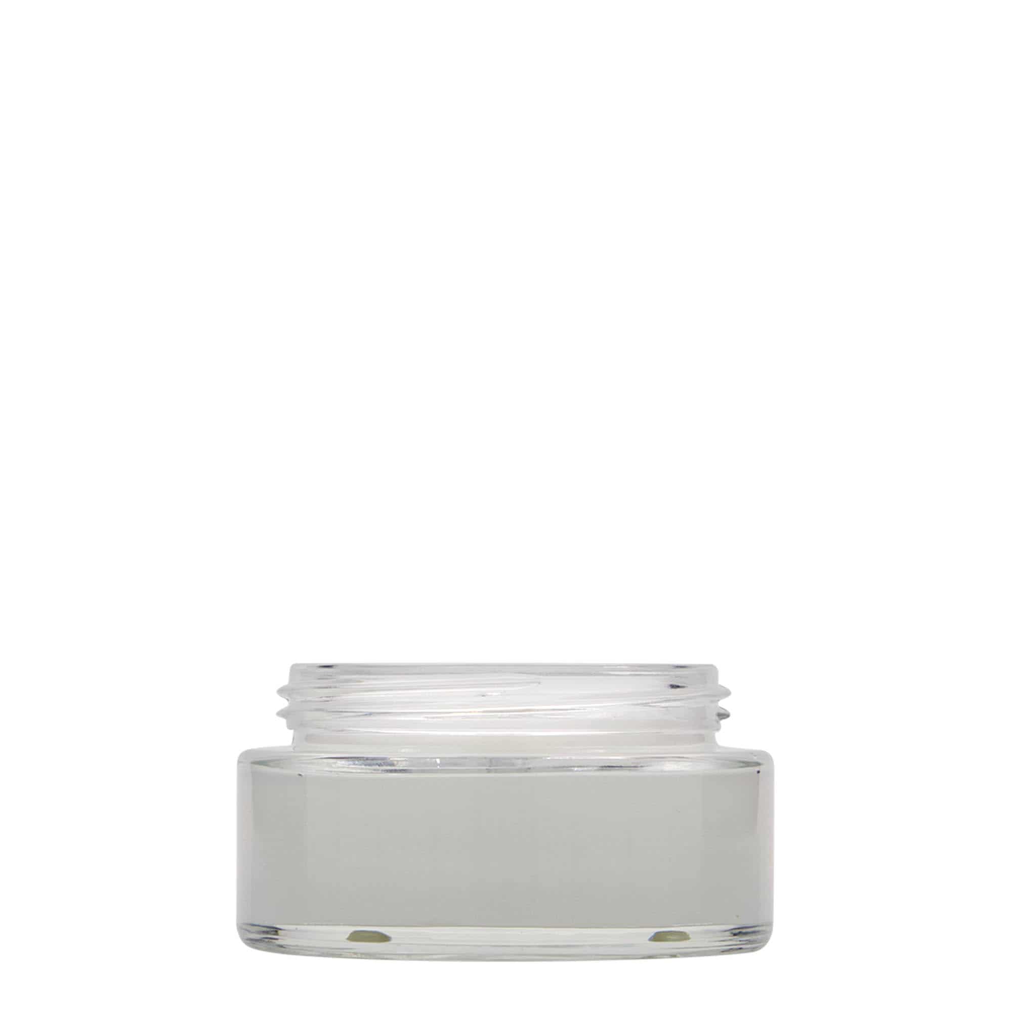 100 ml-es tégely 'Clear Edition', üveg, szájnyílás: csavaros kupak