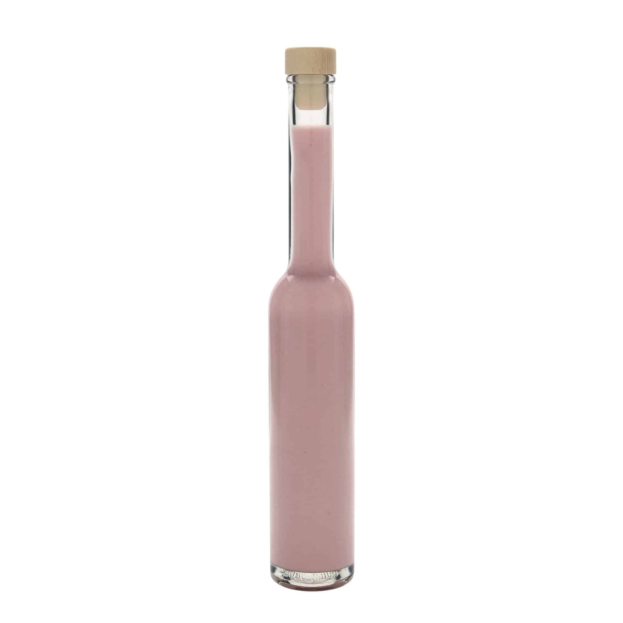 200 ml-es üvegpalack 'Platina', szájnyílás: parafadugó
