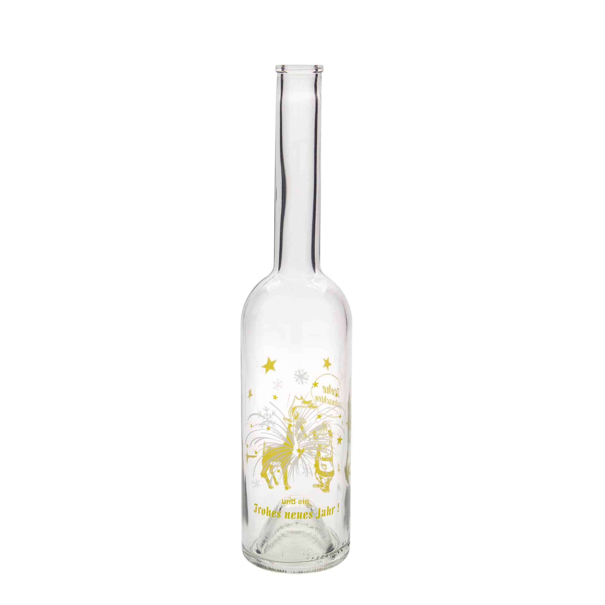 500 ml üvegpalack 'Opera', motívum: Tűzijáték, nyílás: parafa