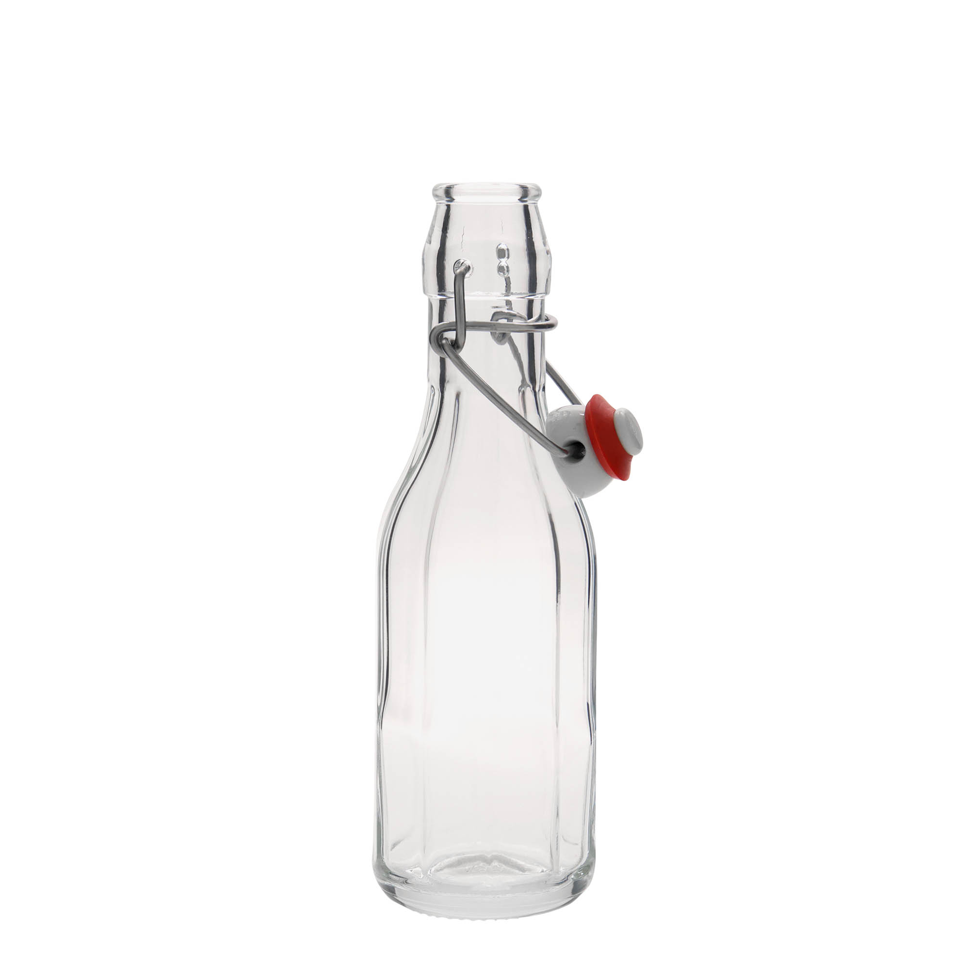 250 ml üveges palack 'Bravo', tízszögletű, nyílás: patentzár 250 ml üveges palack 'Bravo', tízszögletű, nyílás: patentzár