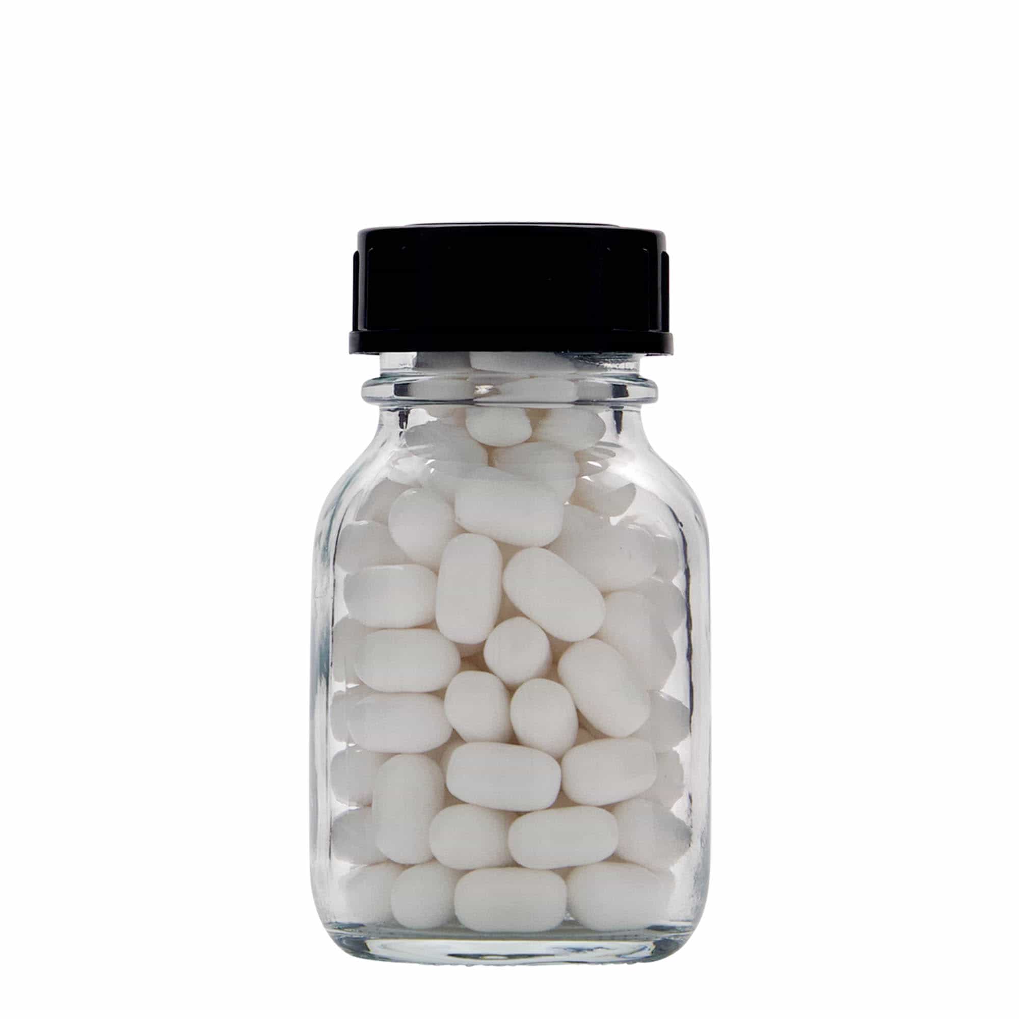 50 ml széles szájú üveg, nyílás: DIN 32
