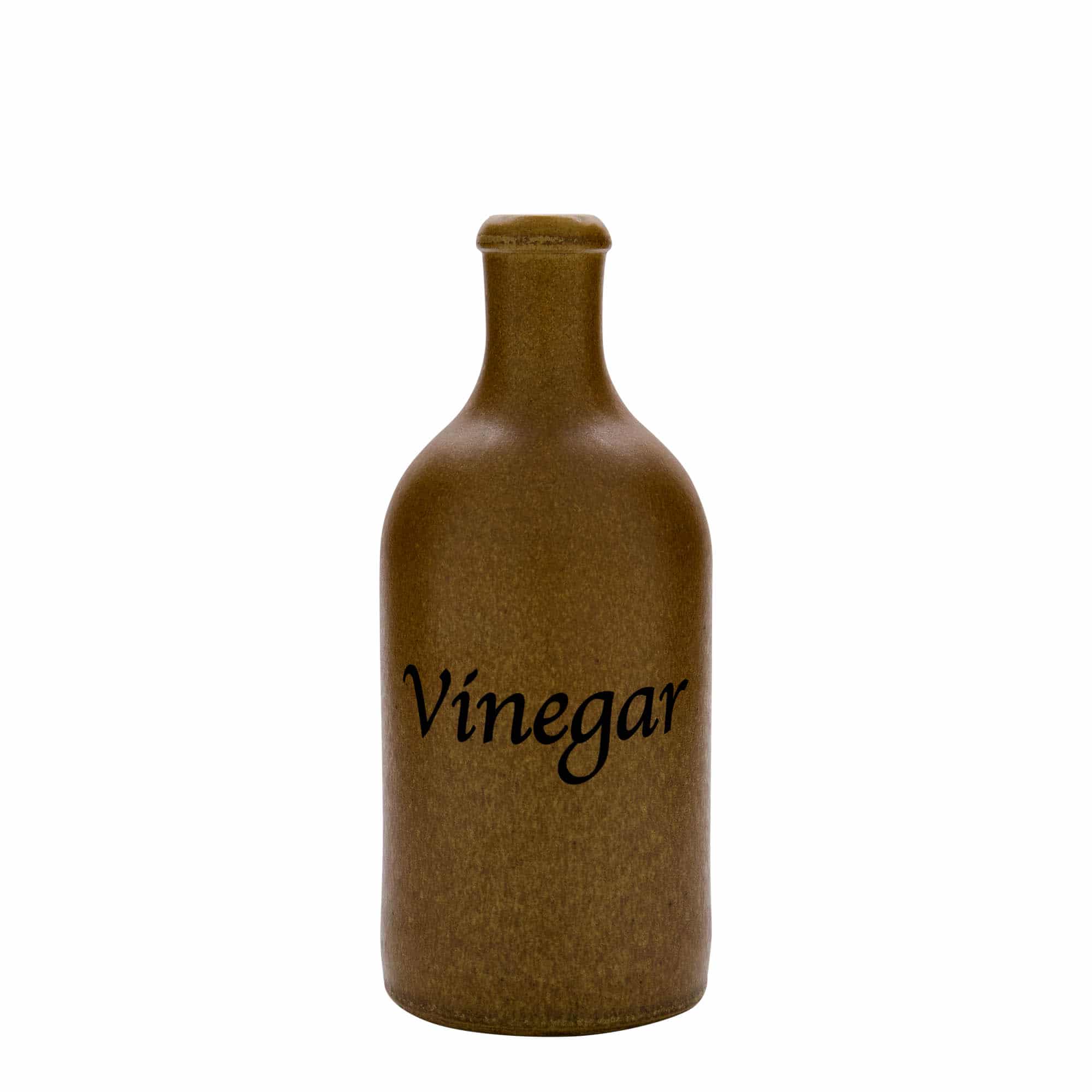 500 ml-es agyagkorsó, motívum: Ecet, kőagyag, barna-kristály, szájnyílás: parafadugó