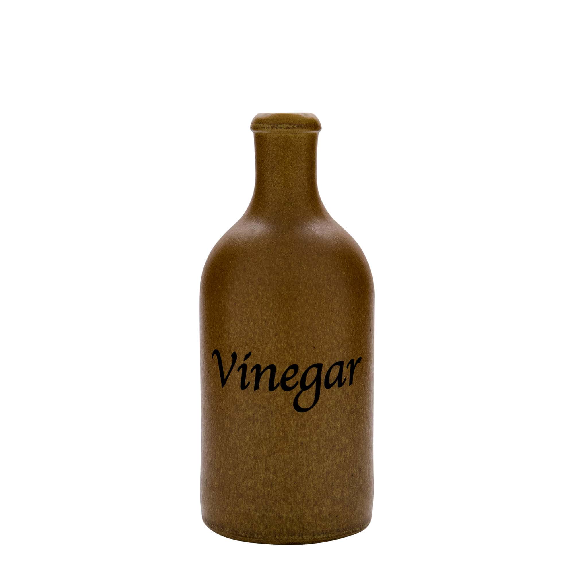 500 ml agyagedény, motívum: ecet, kőedény, barna-kristály, száj: parafa