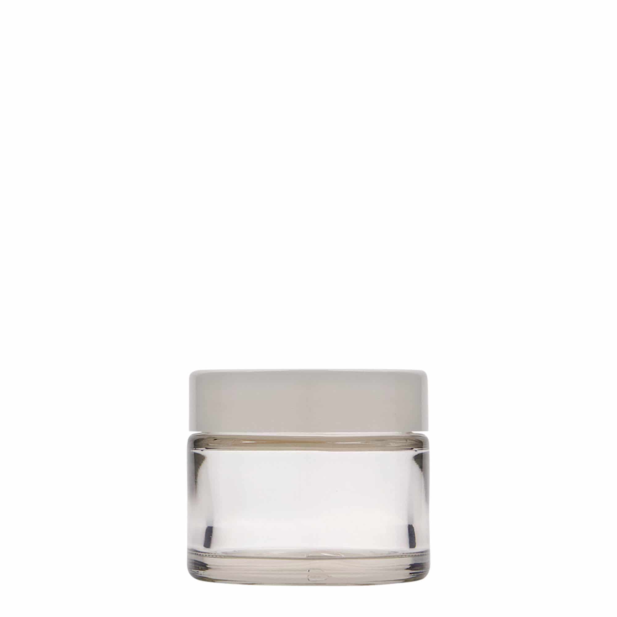 50 ml tégely 'Beauty', üveg, nyílás: csavarzár