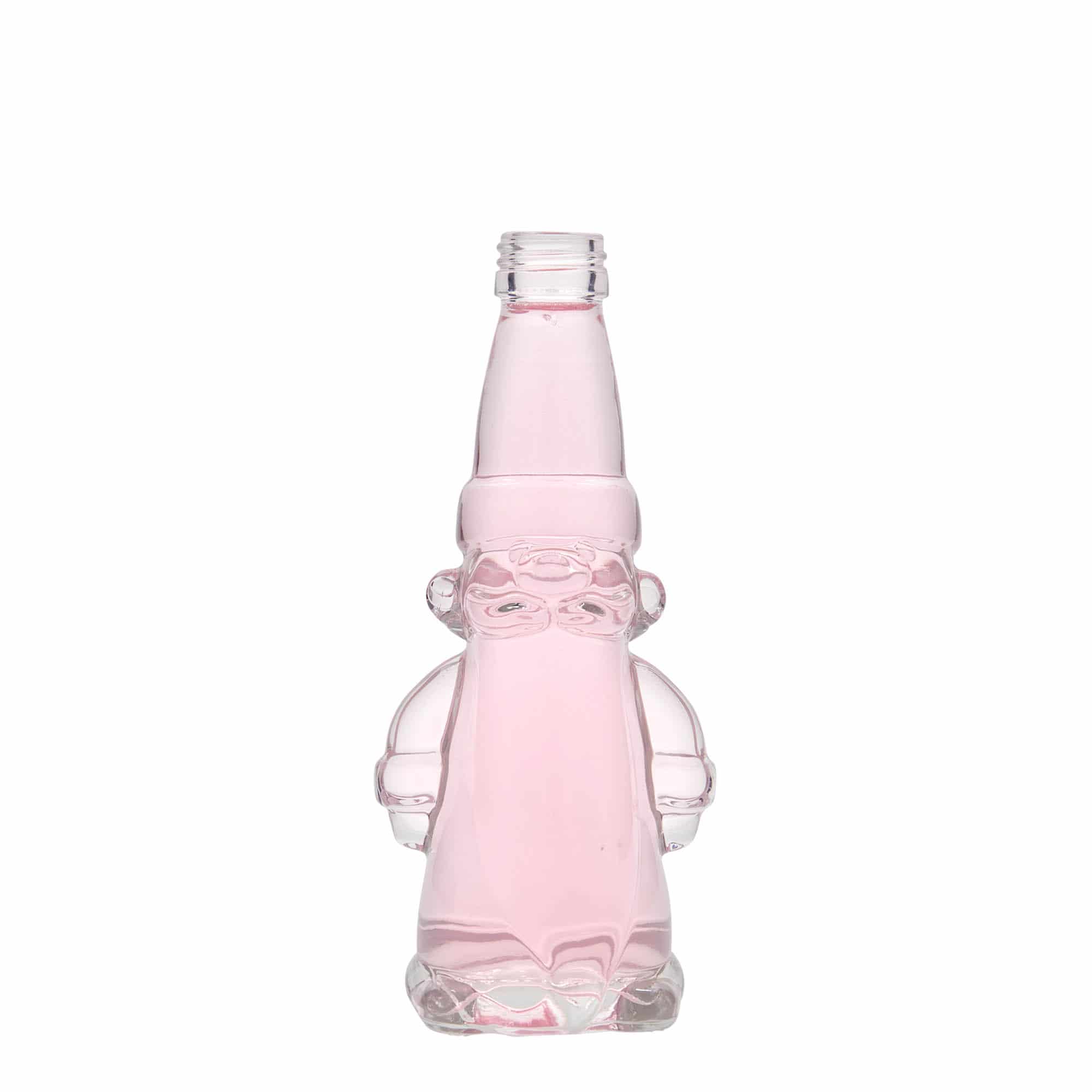 200 ml üvegpalack 'Karácsonyi manó', nyakátmérő: PP 28