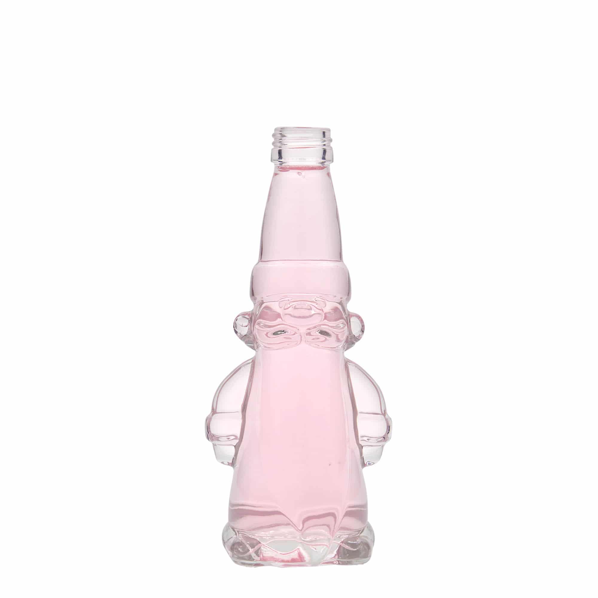 200 ml üvegpalack 'Karácsonyi manó', nyakátmérő: PP 28