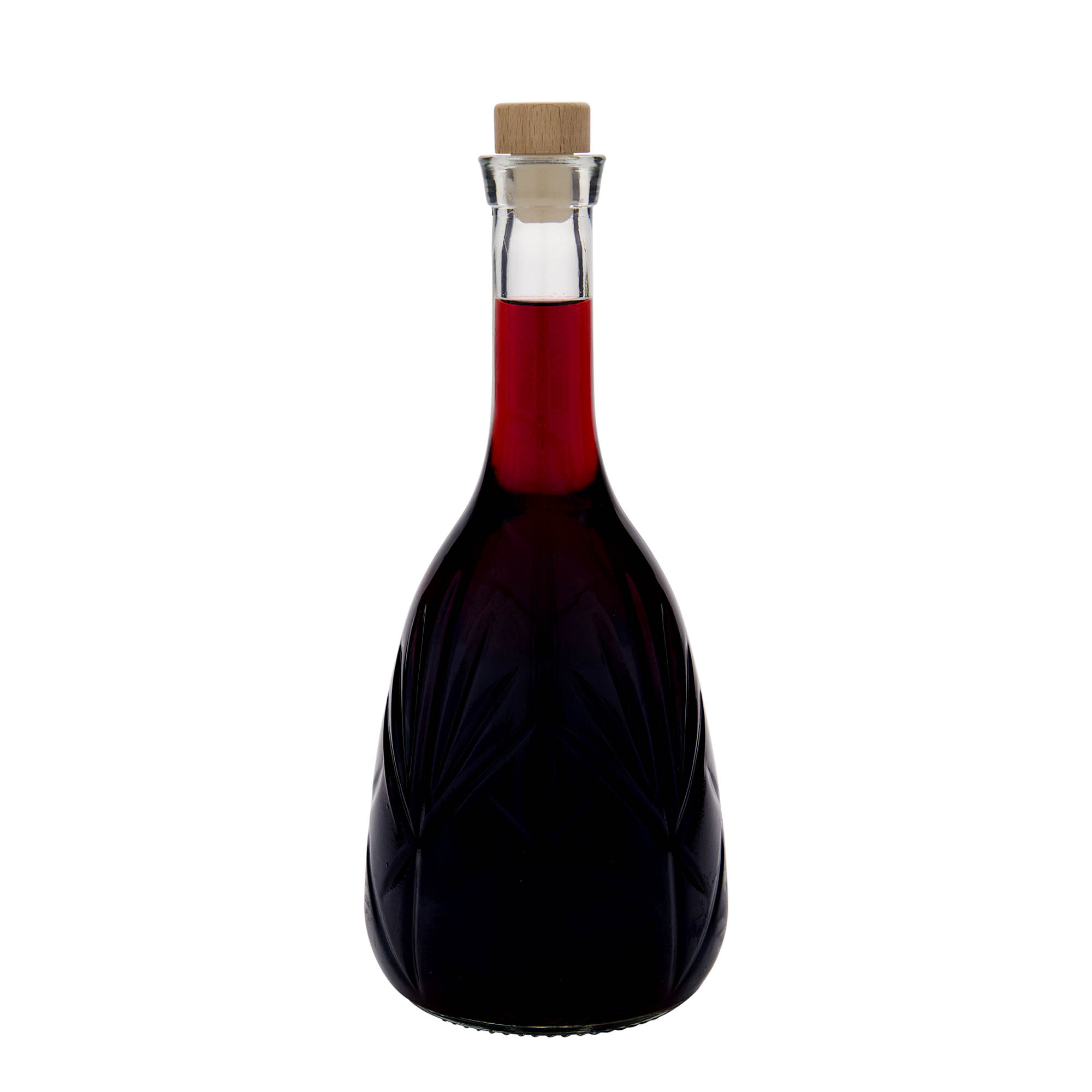 1.000 ml üvegpalack 'Reliefa', nyílás: parafa