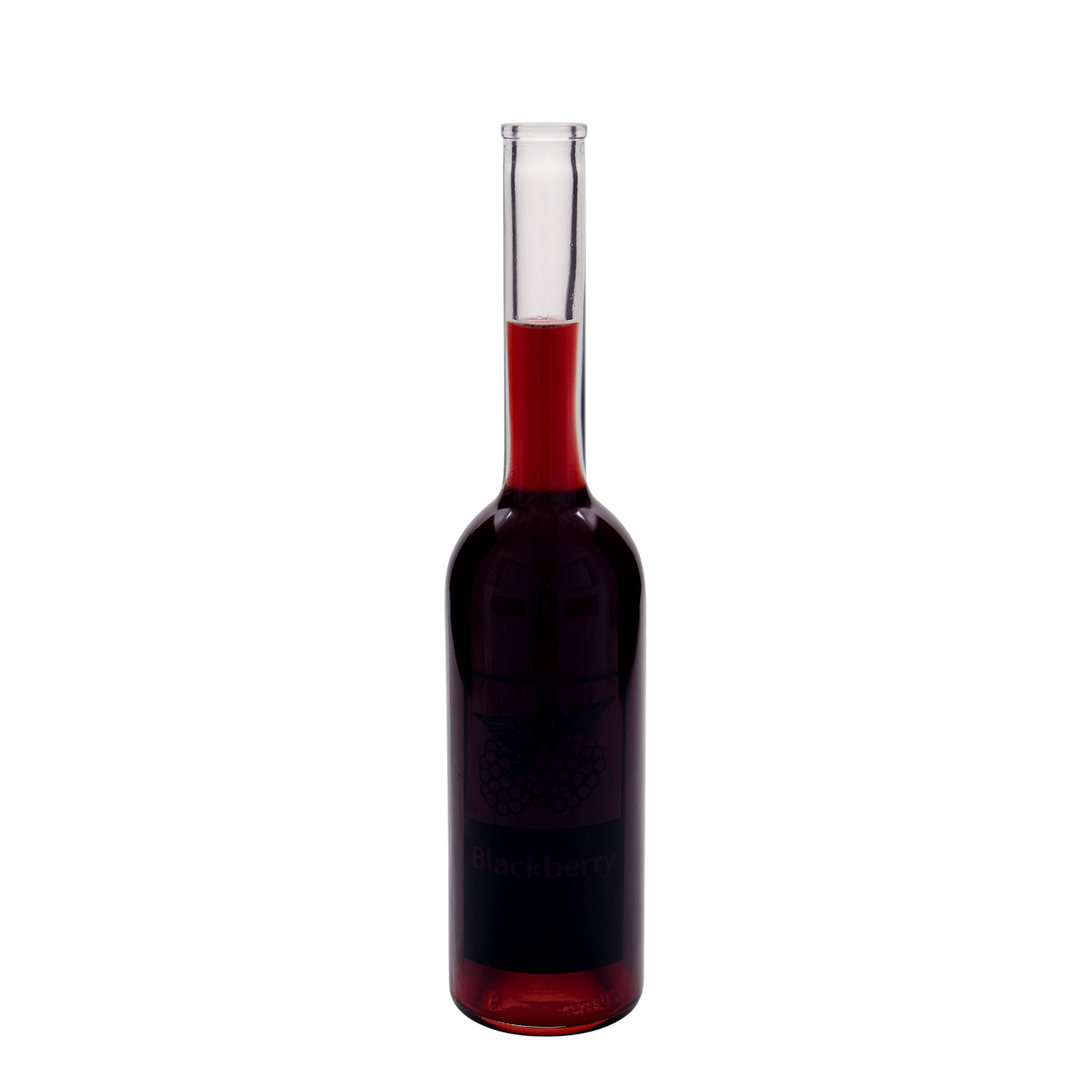 500 ml üvegpalack 'Opera', motívum: Szeder, nyak: parafa