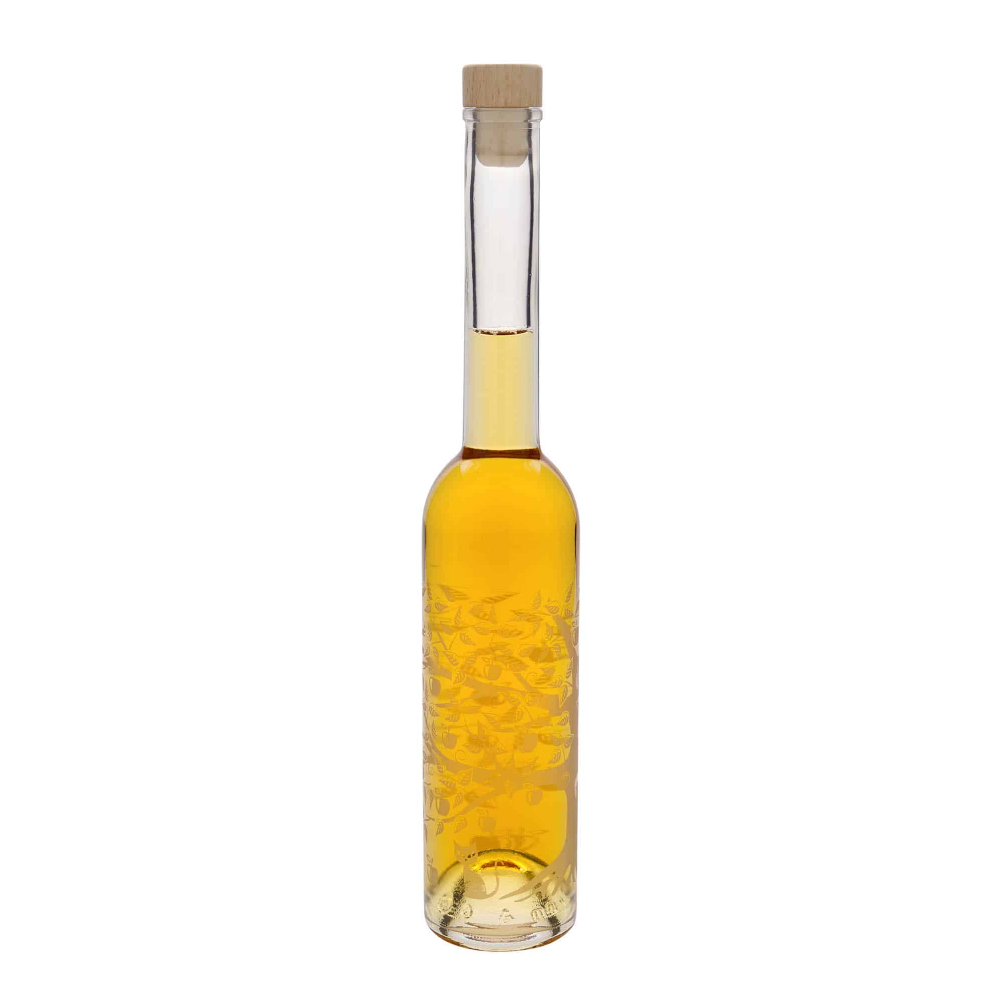 350 ml-es üvegpalack 'Opera', motívum: Almafa, szájnyílás: parafadugó