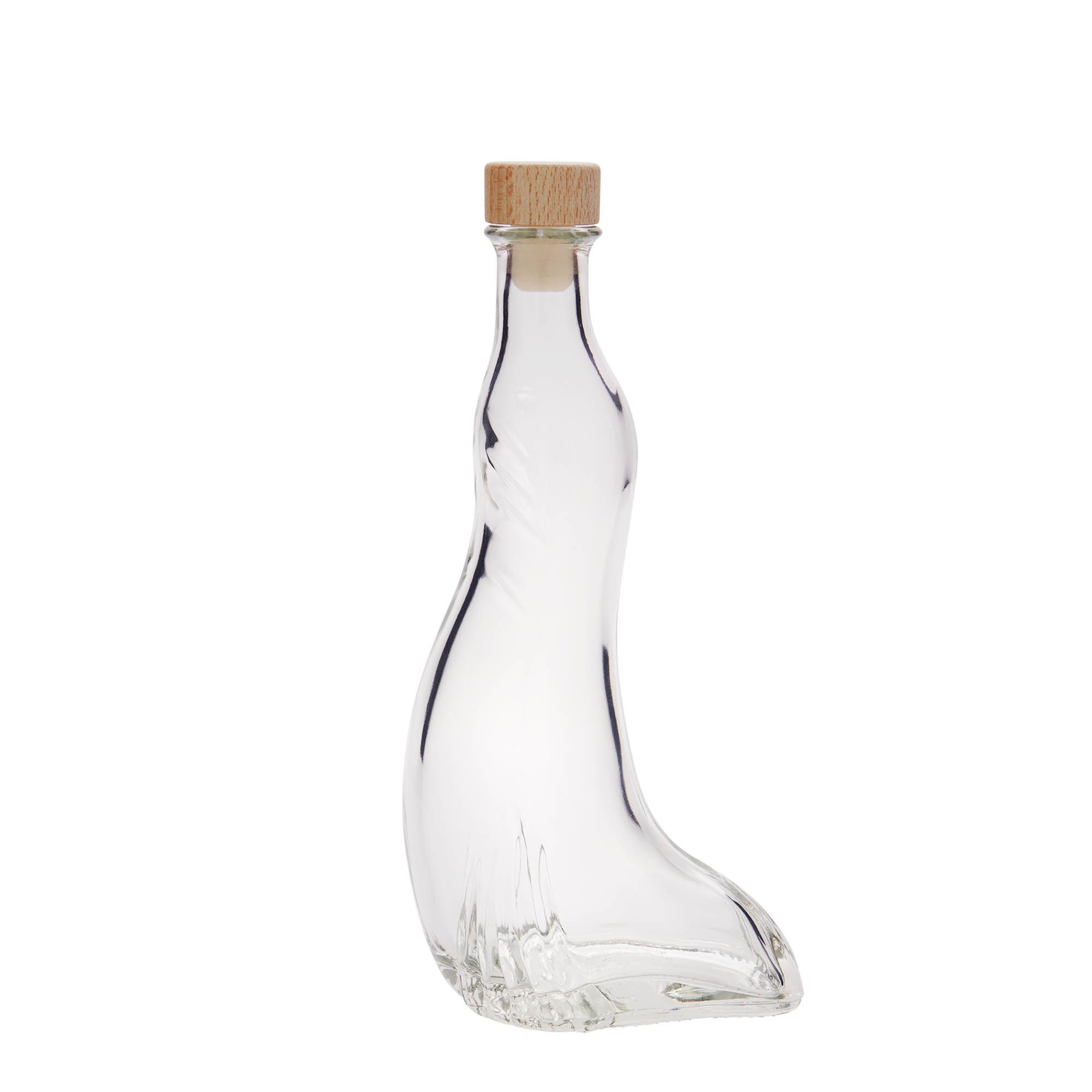 200 ml üvegpalack 'Fóka', nyílás: parafa dugó