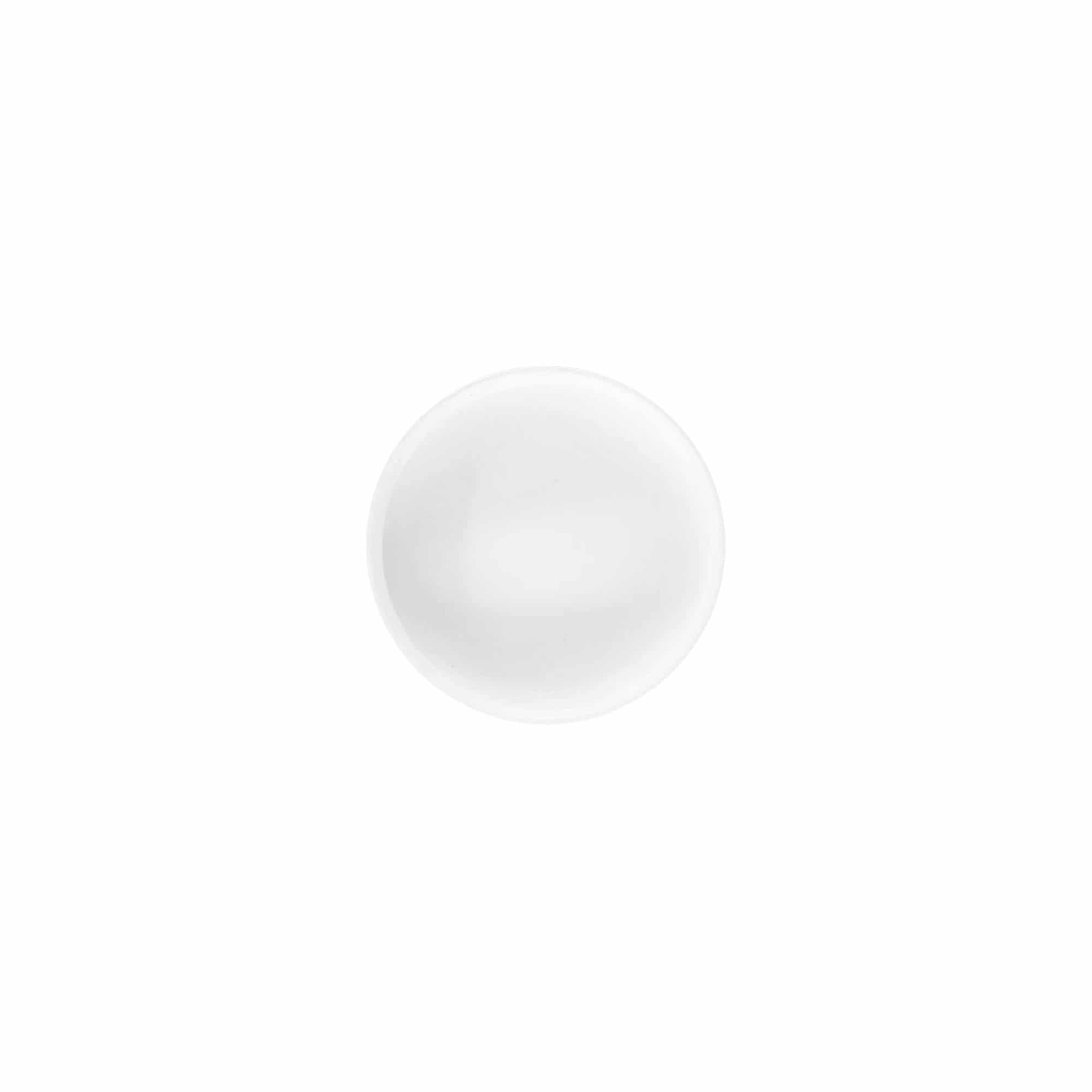 Csavaros kupak 'White Line' 6 ml, PP-műanyag, fehér