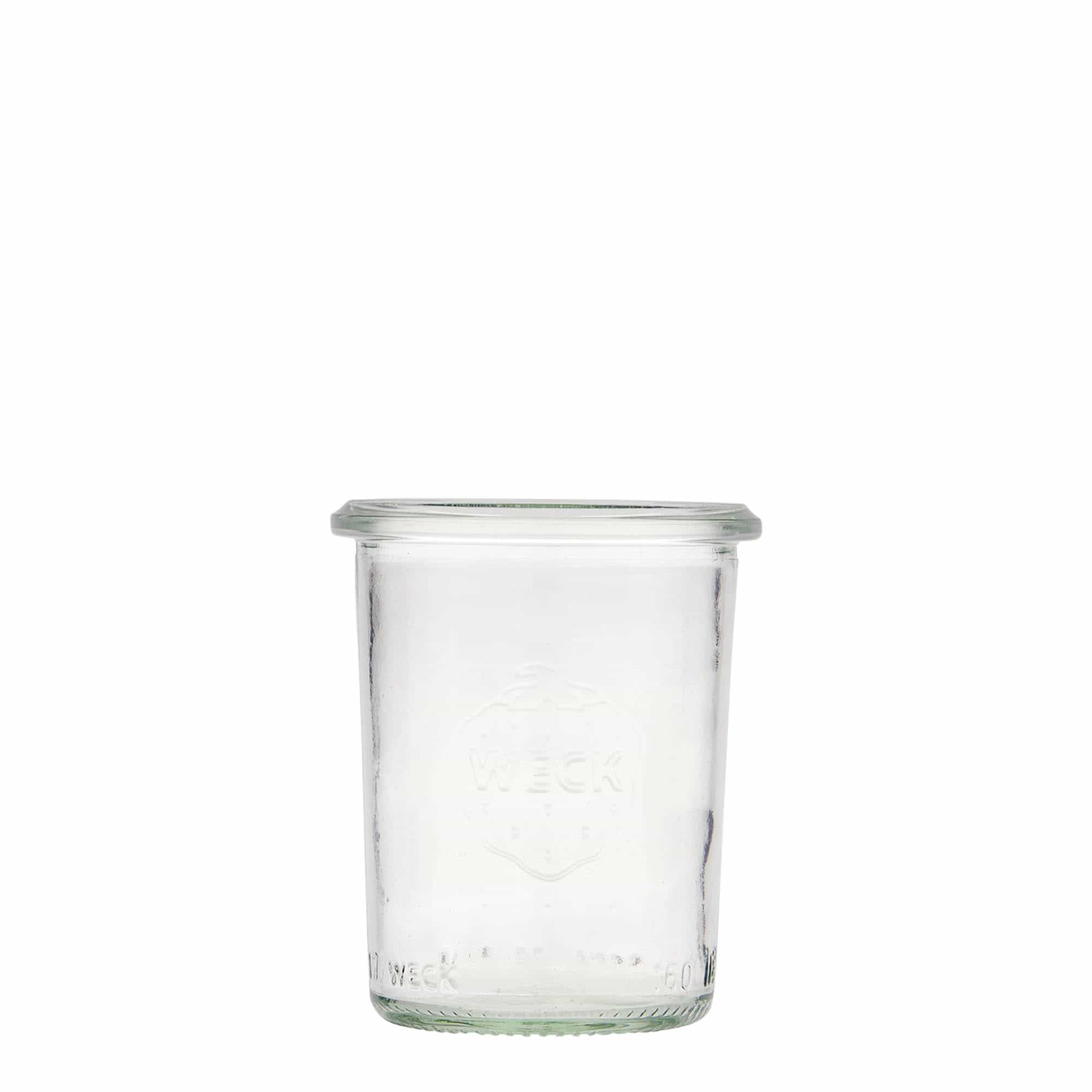 160 ml-es WECK befőttesüveg, szájnyílás: Kerek perem