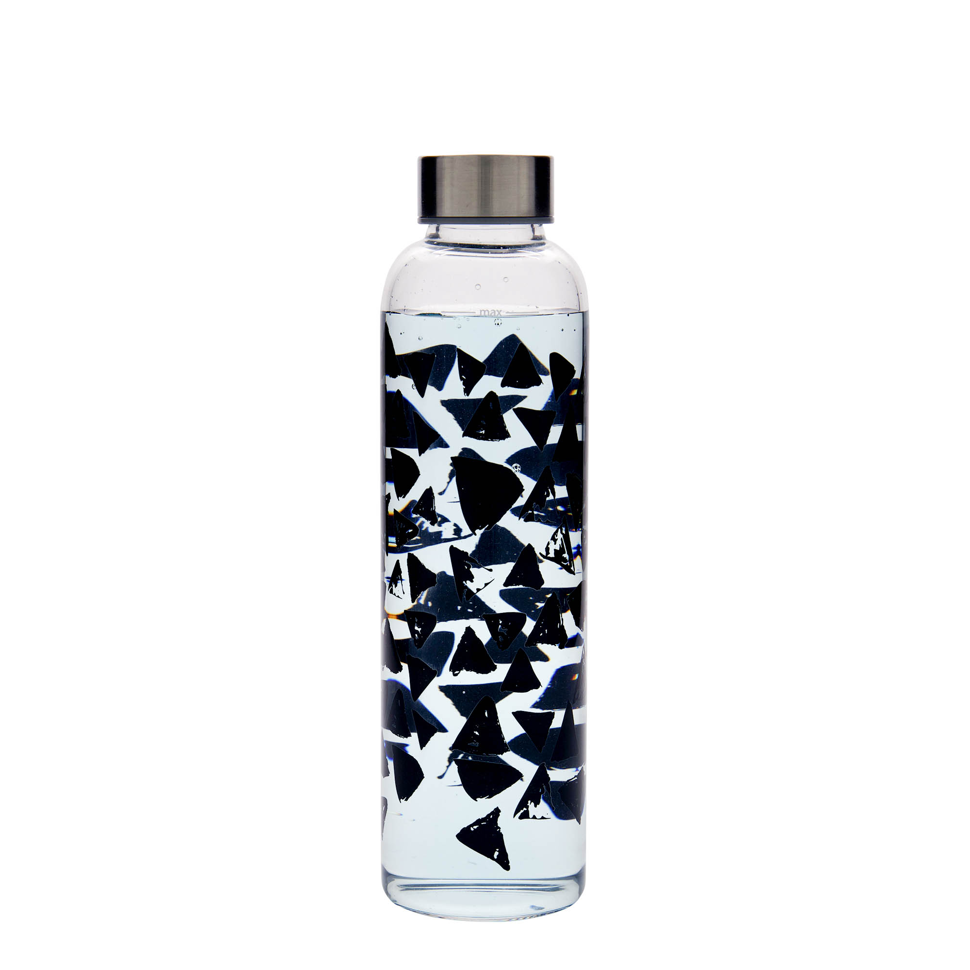 500 ml-es ivópalack, 'Perseus', motívum: Fekete háromszögek, szájnyílás: csavaros kupak