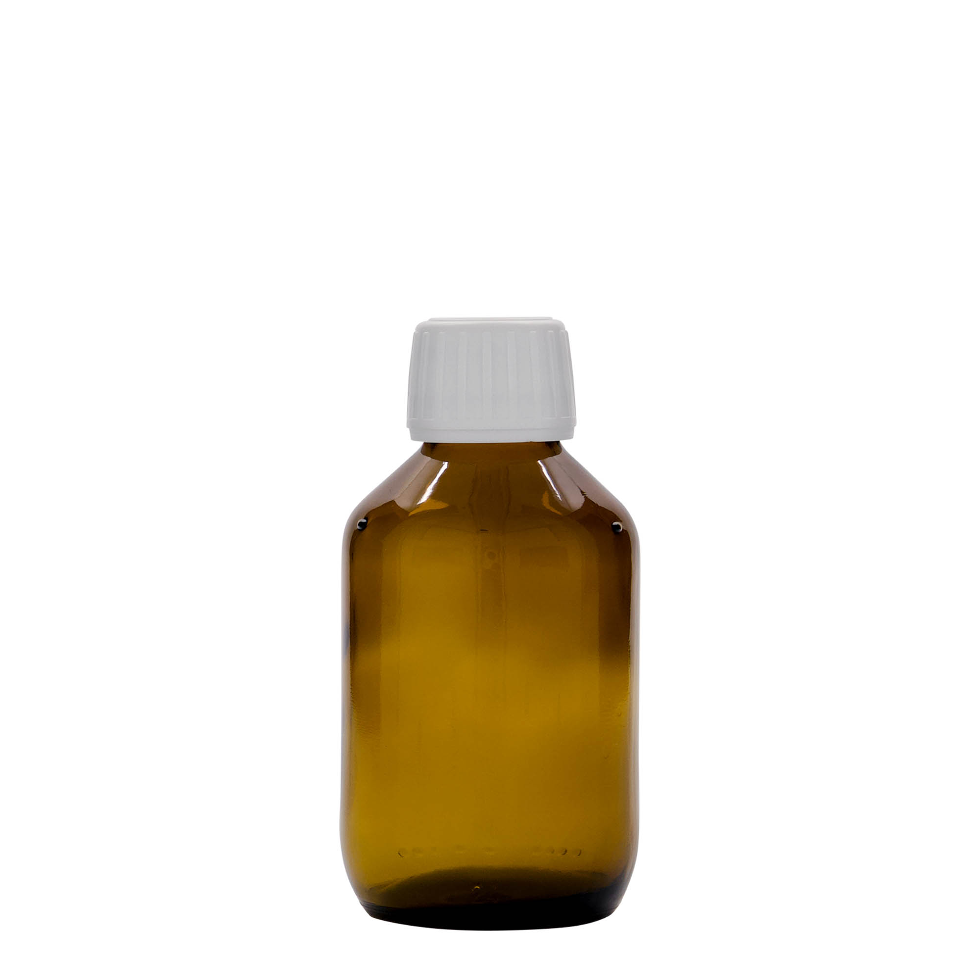 150 ml orvosi üveg, barna, üveg, nyílás: PP 28