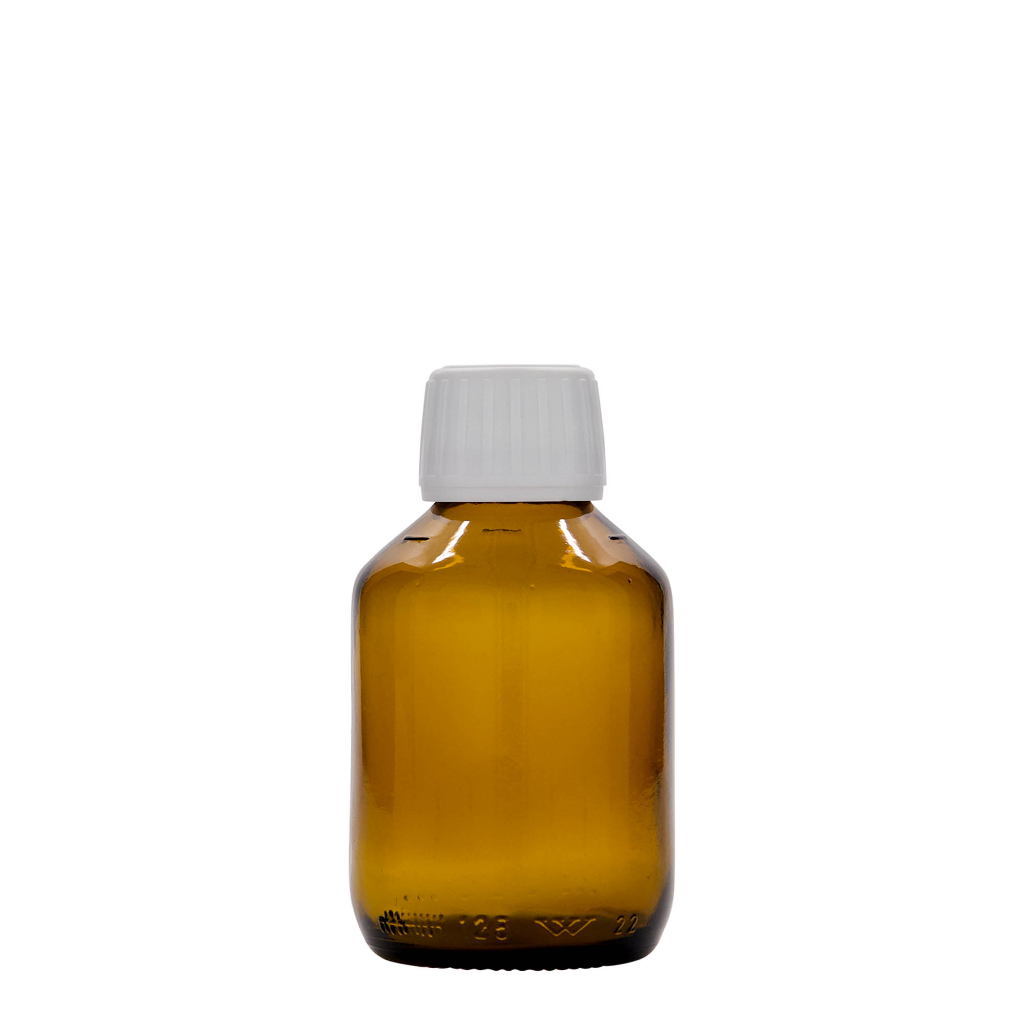 125 ml orvosi üveg, barna, üveg, nyílás: PP 28 125 ml orvosi üveg, barna, üveg, nyílás: PP 28