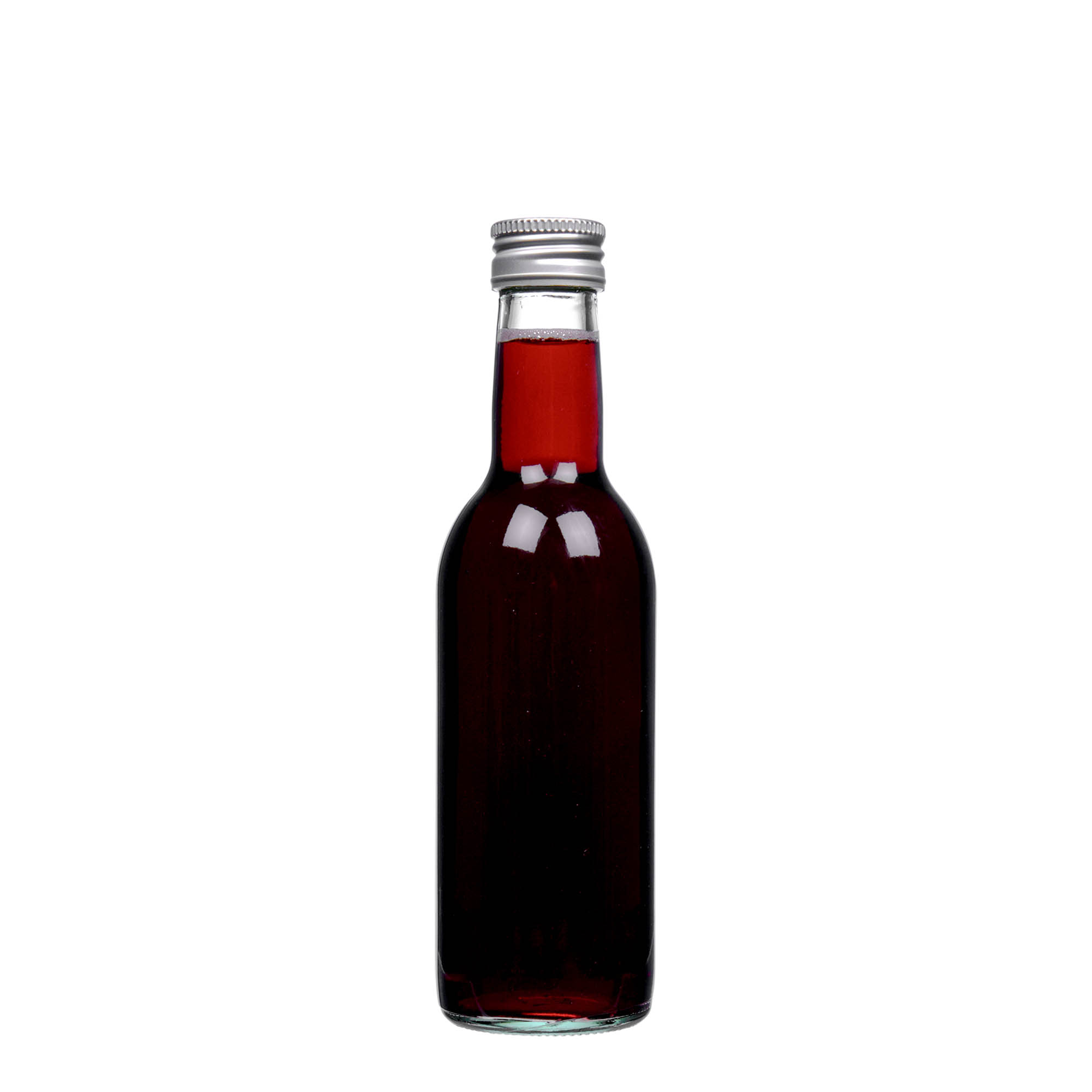 250 ml üvegpalack 'Bordeaux', nyak: PP 28