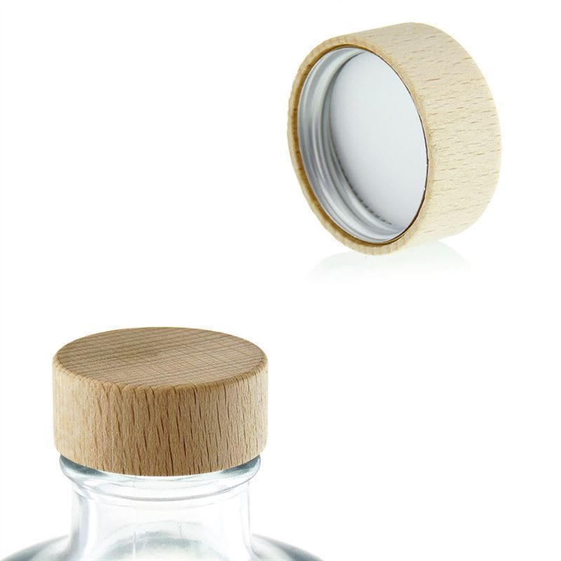 Csavaros zárófedél, fa, bézs, nyílásra: GPI 33/400 Csavaros zárófedél, fa, bézs, nyílásra: GPI 33/400