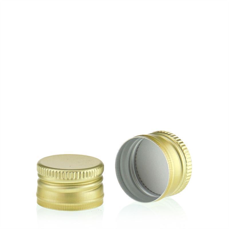 Csavarzár, fém, arany, nyílásra: PP 22 Csavarzár, fém, arany, nyílásra: PP 22