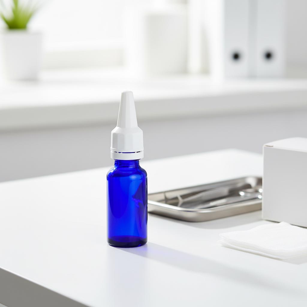 Csavaros záróelem applikátorral, PE műanyag, fehér, nyílásra: DIN 18 Csavaros záróelem applikátorral, PE műanyag, fehér, nyílásra: DIN 18