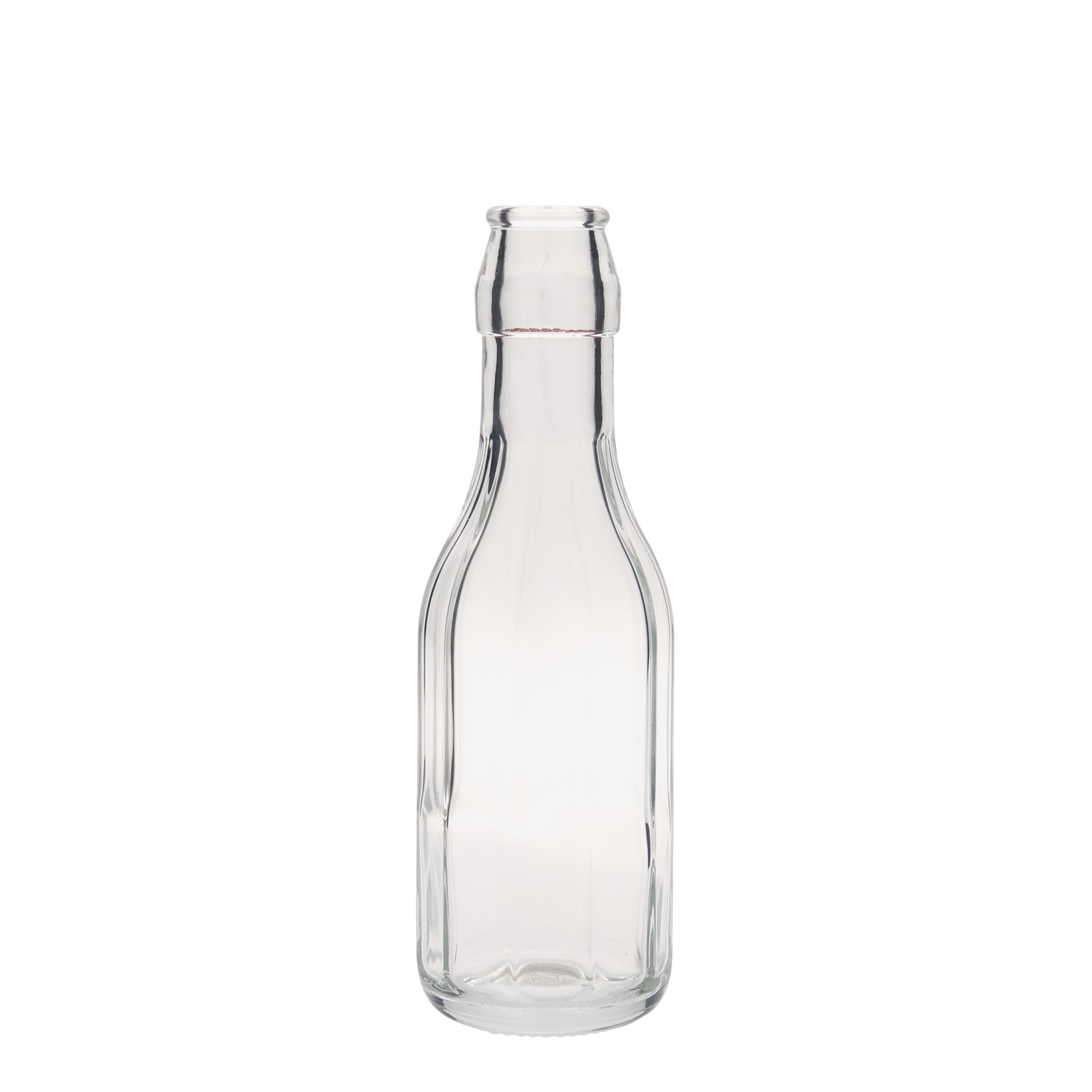 250 ml üveges palack 'Bravo', tízszögletű, nyílás: patentzár 250 ml üveges palack 'Bravo', tízszögletű, nyílás: patentzár