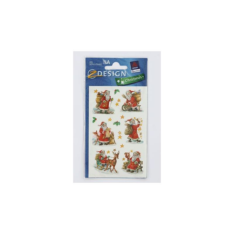 Zweckform matrica „Mikulások”, papír, többszínű