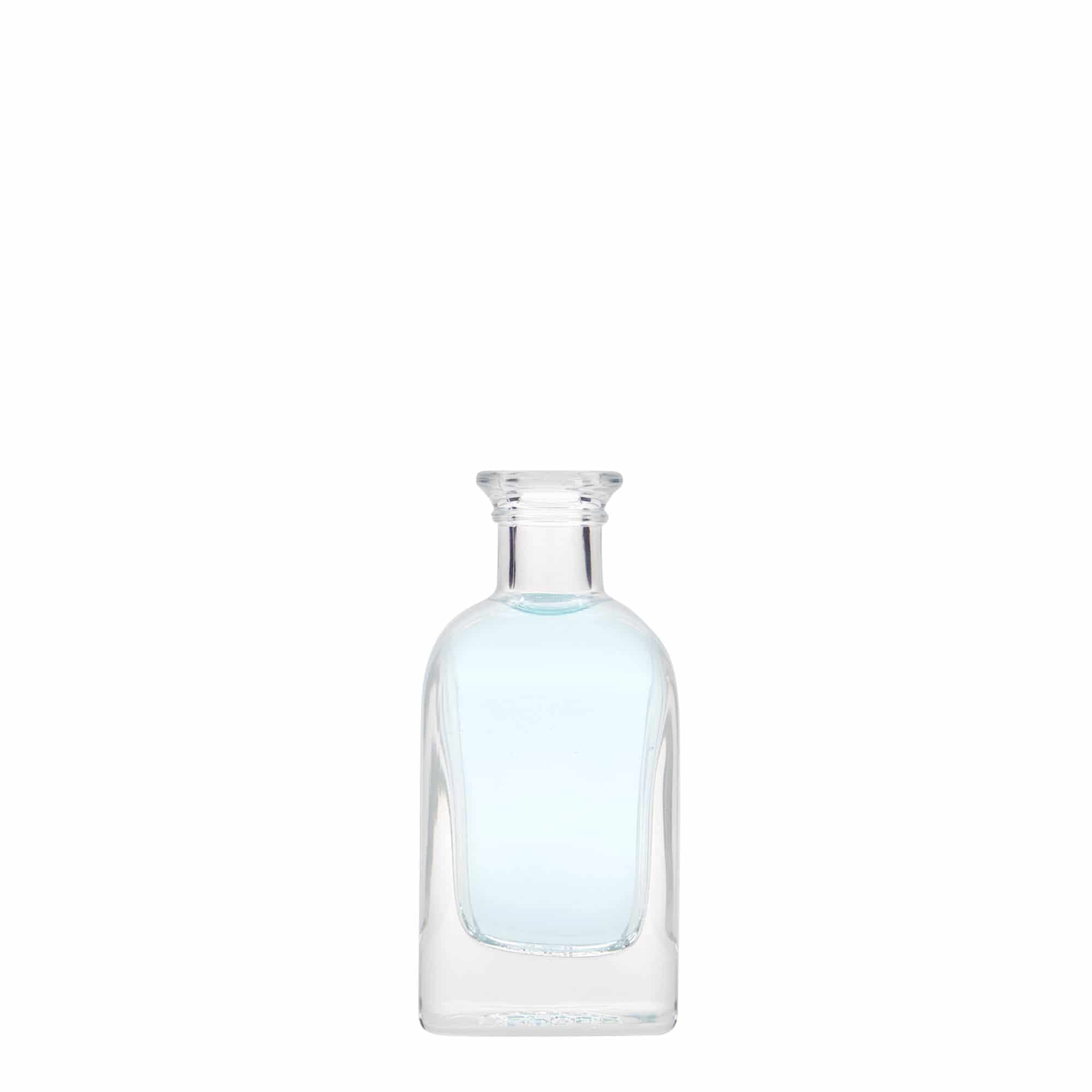 40 ml üvegfiola Apotheker Carré, négyzet alakú, nyílás: parafa