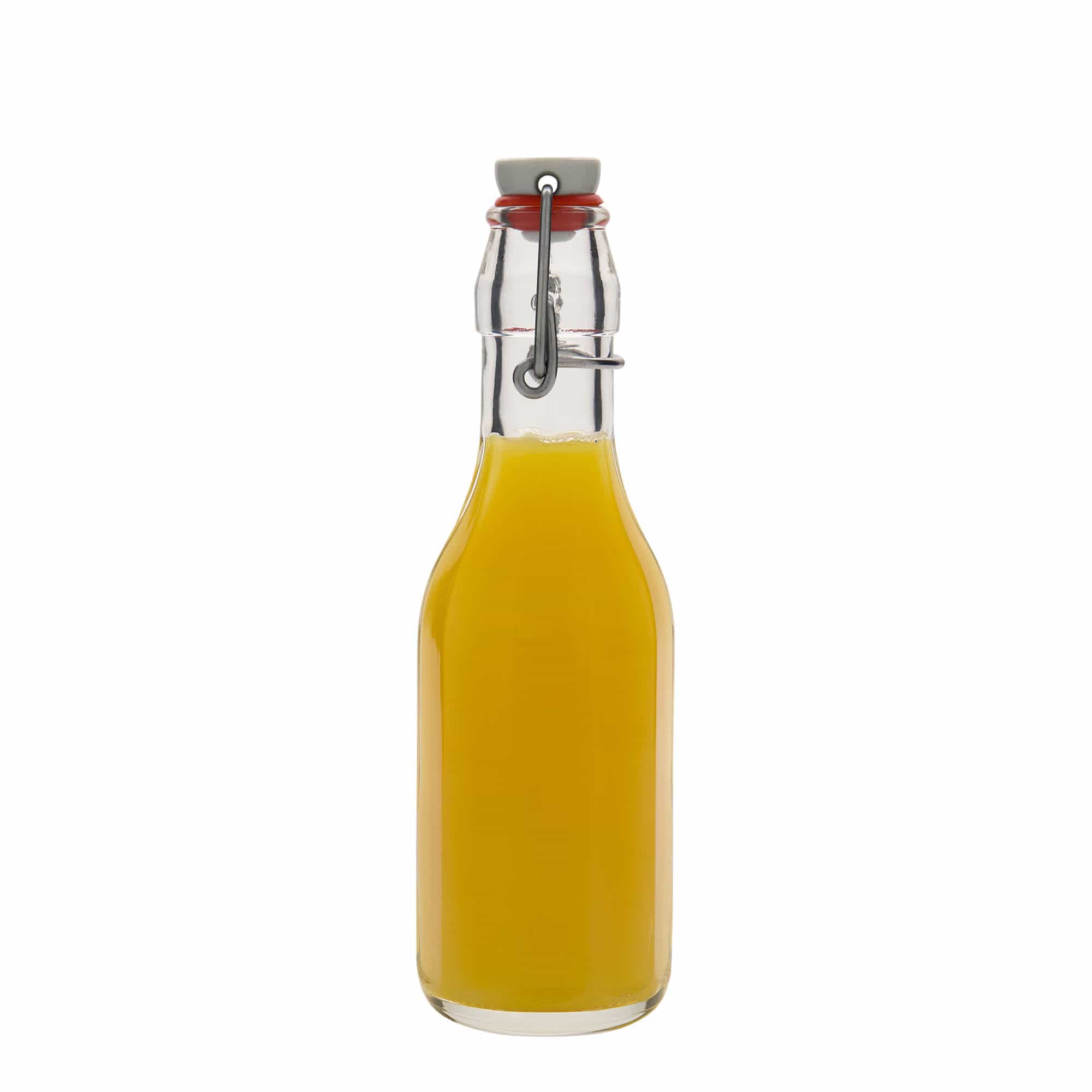 250 ml üveges palack 'Bravo', tízszögletű, nyílás: patentzár