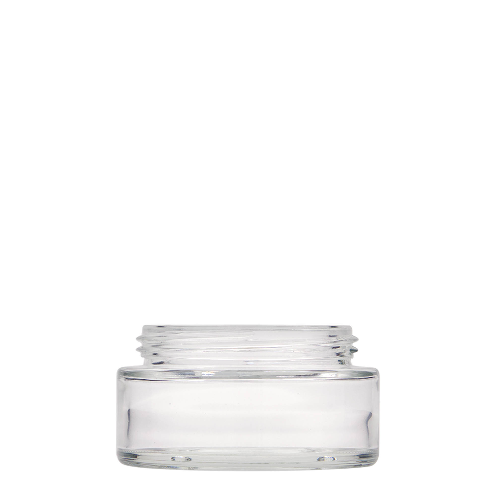 100 ml-es tégely 'Clear Edition', üveg, szájnyílás: csavaros kupak