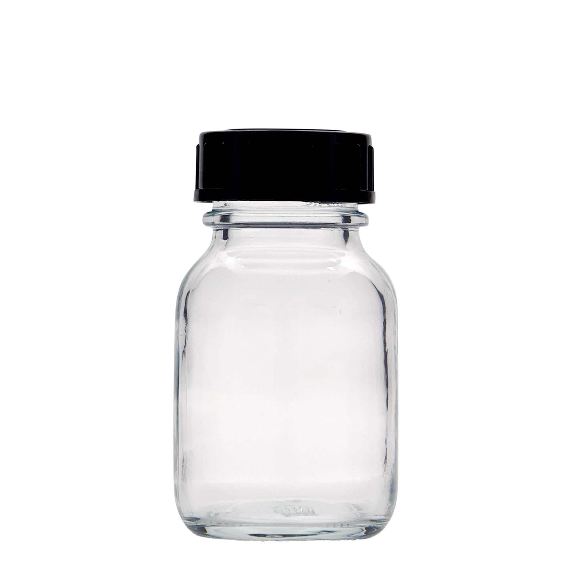 50 ml széles szájú üveg, nyílás: DIN 32
