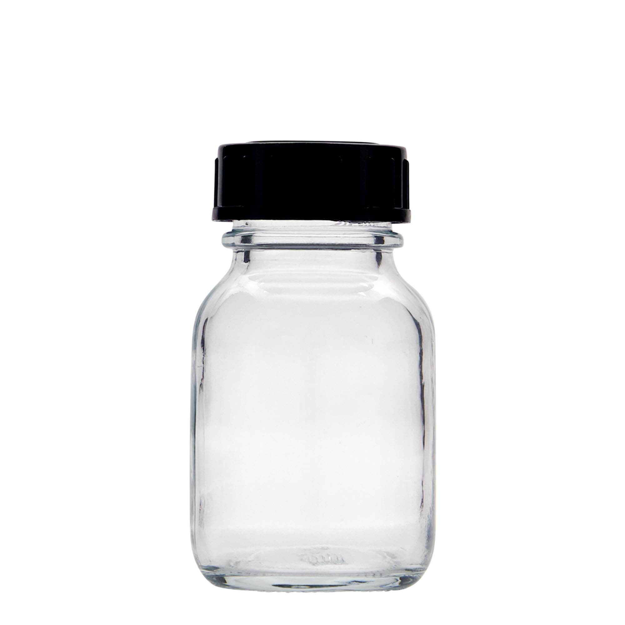 50 ml széles szájú üveg, nyílás: DIN 32