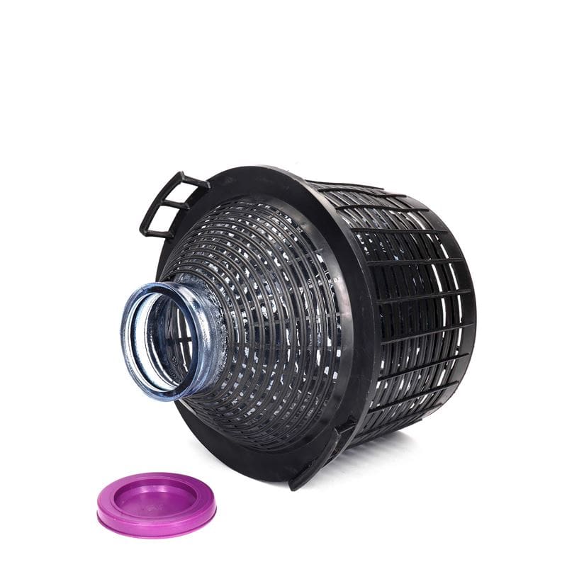 20 l ballonpalack széles nyakú, üveg, nyílás: ráhajló fedél