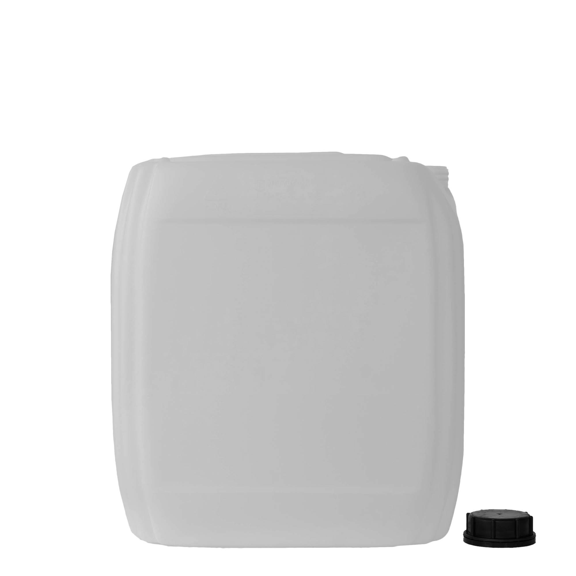 30 l kanna, téglalap alakú, HDPE műanyag, természetes, nyílás: ND 60 30 l kanna, téglalap alakú, HDPE műanyag, természetes, nyílás: ND 60