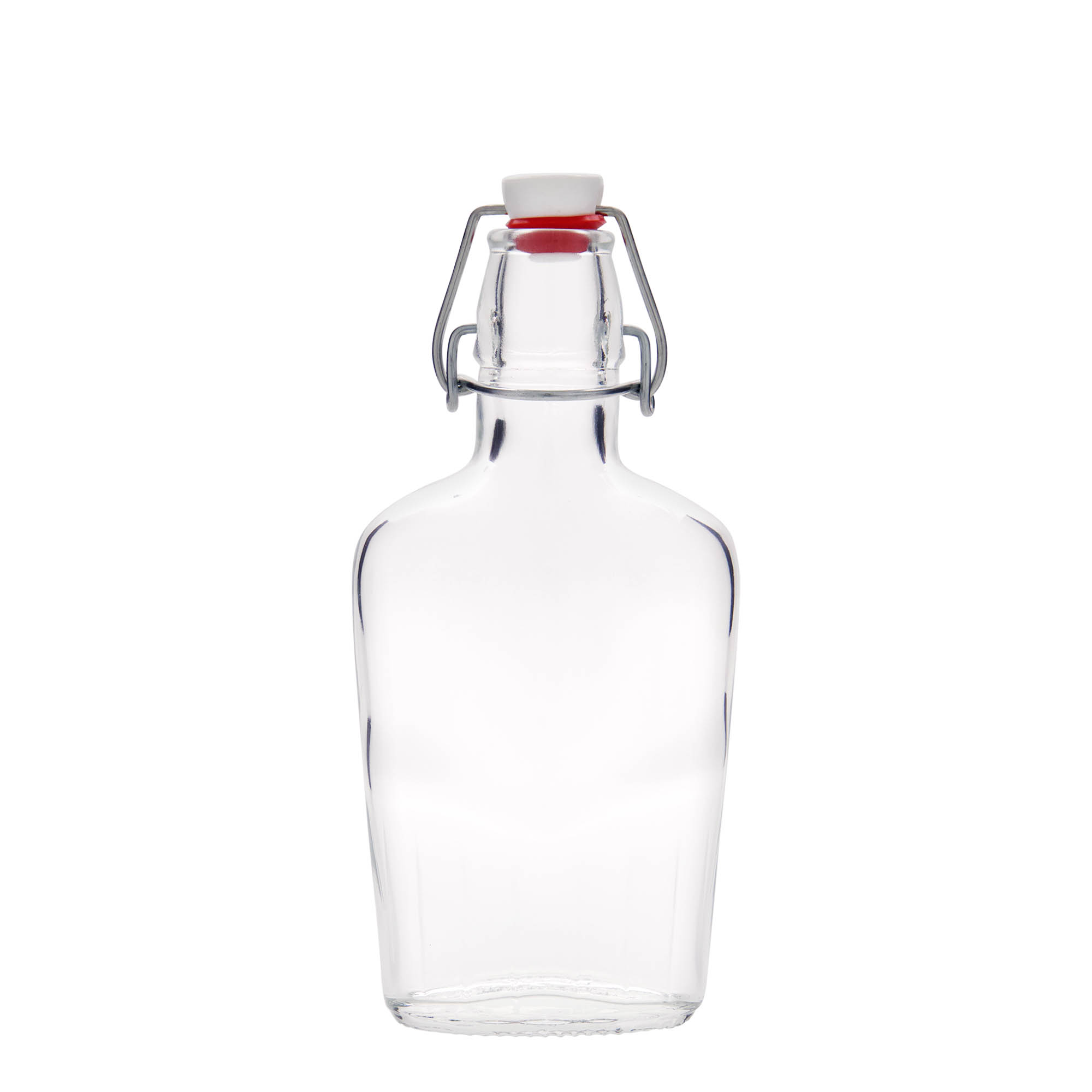 250 ml üvegpalack 'Fiaschetta', ovális, nyílás: patentzár 250 ml üvegpalack 'Fiaschetta', ovális, nyílás: patentzár