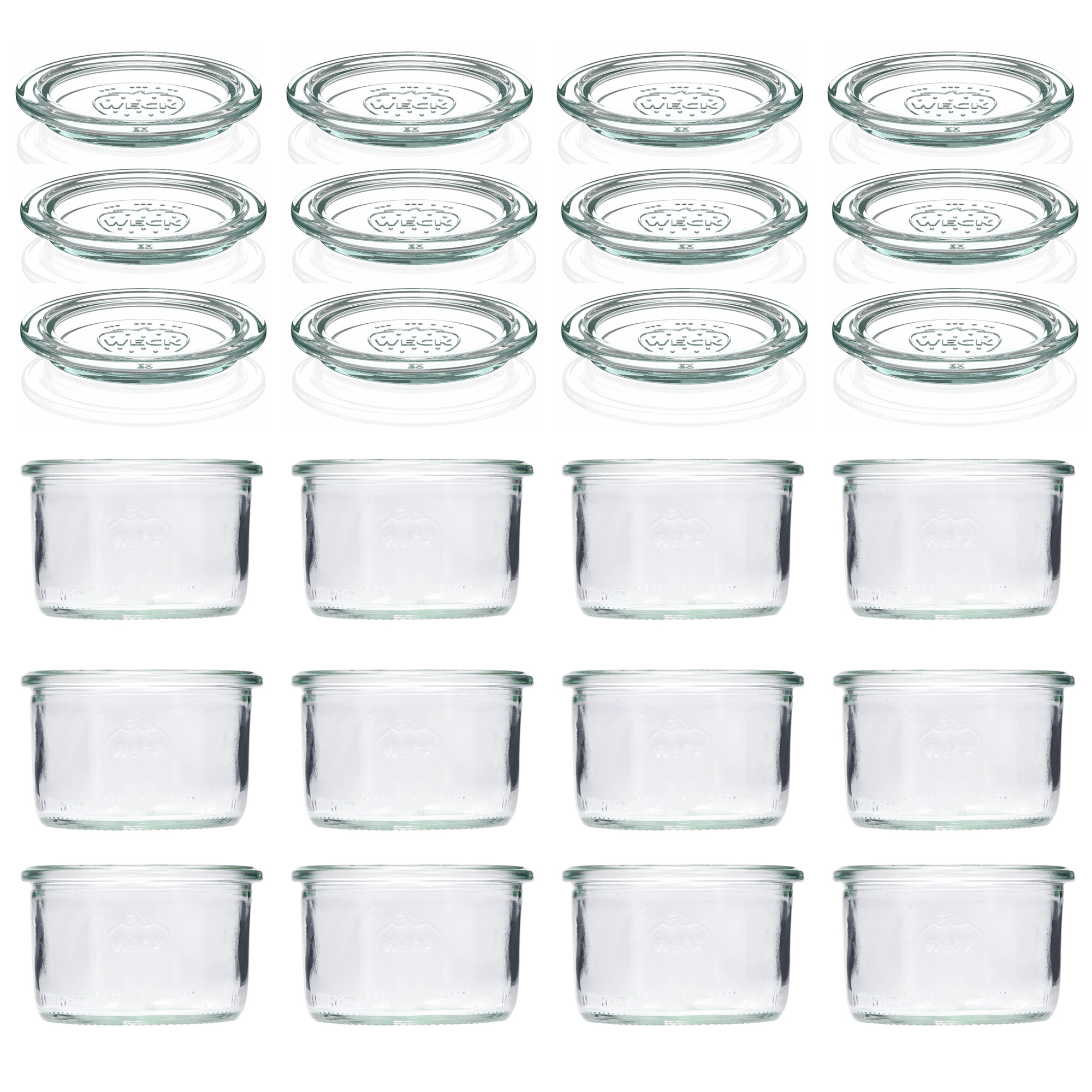 12x 200 ml Felfordítható WECK-üveg üvegfedéllel RR 80