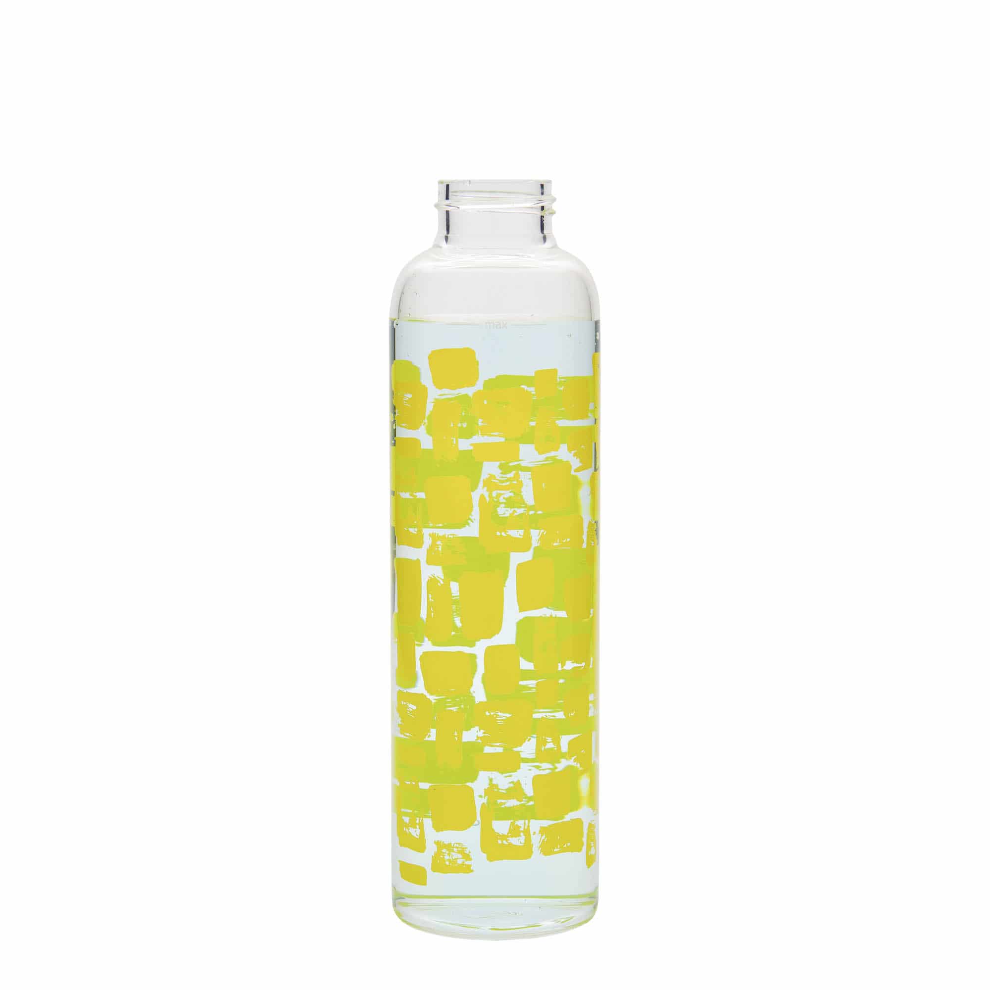 500 ml ivópalack 'Perseus - sárga téglalapok', nyílás: csavarzár