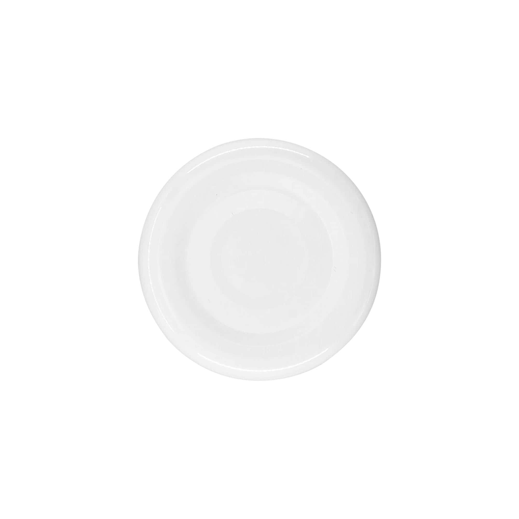 Twist-Off-fedél, fehérlemez, fehér, a nyílás mérete: TO 38