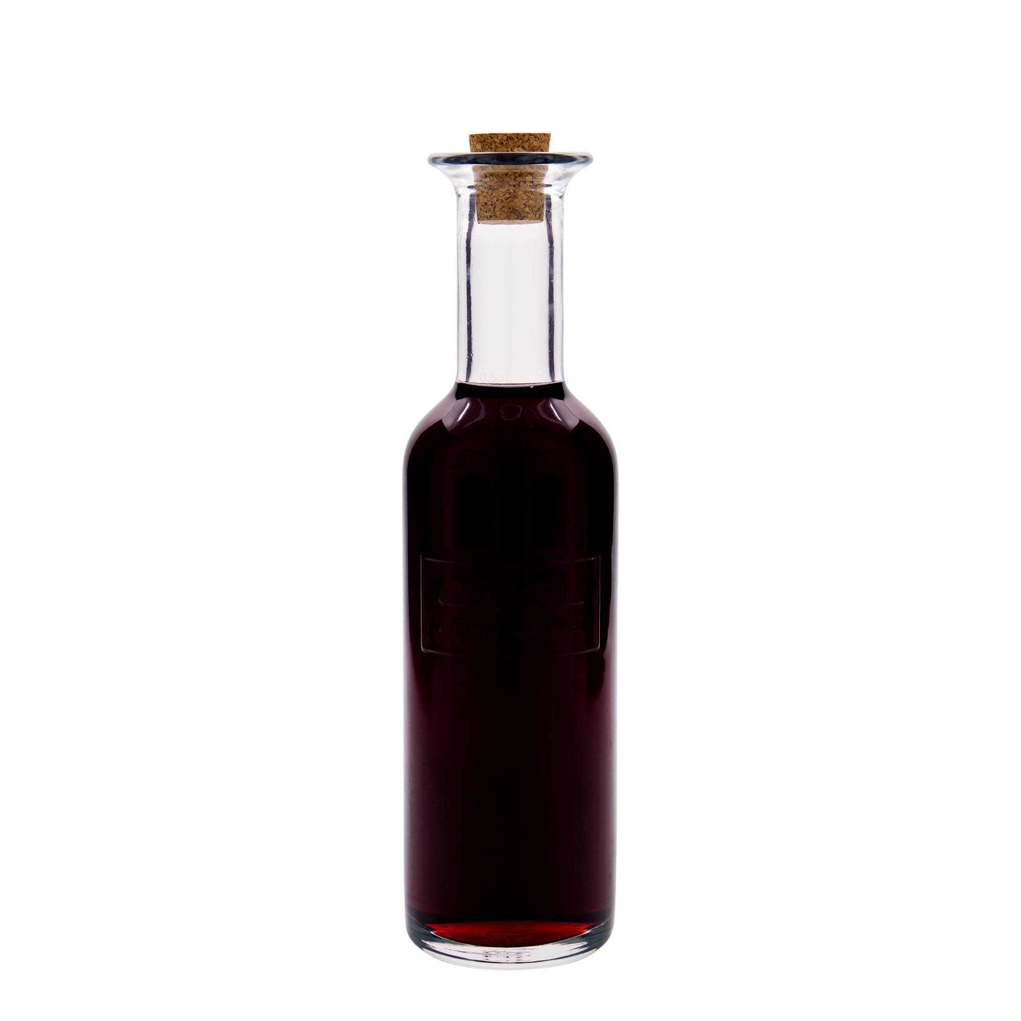 500 ml üvegpalack 'Optima Fine Wine', nyak: parafa
