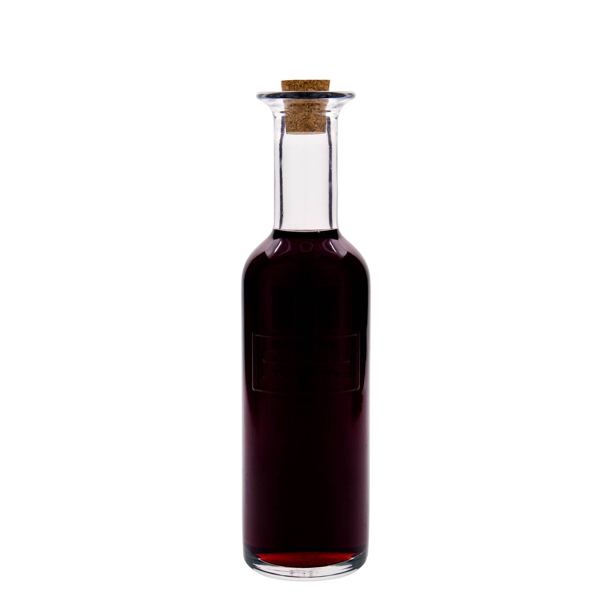 500 ml üvegpalack 'Optima Fine Wine', nyak: parafa