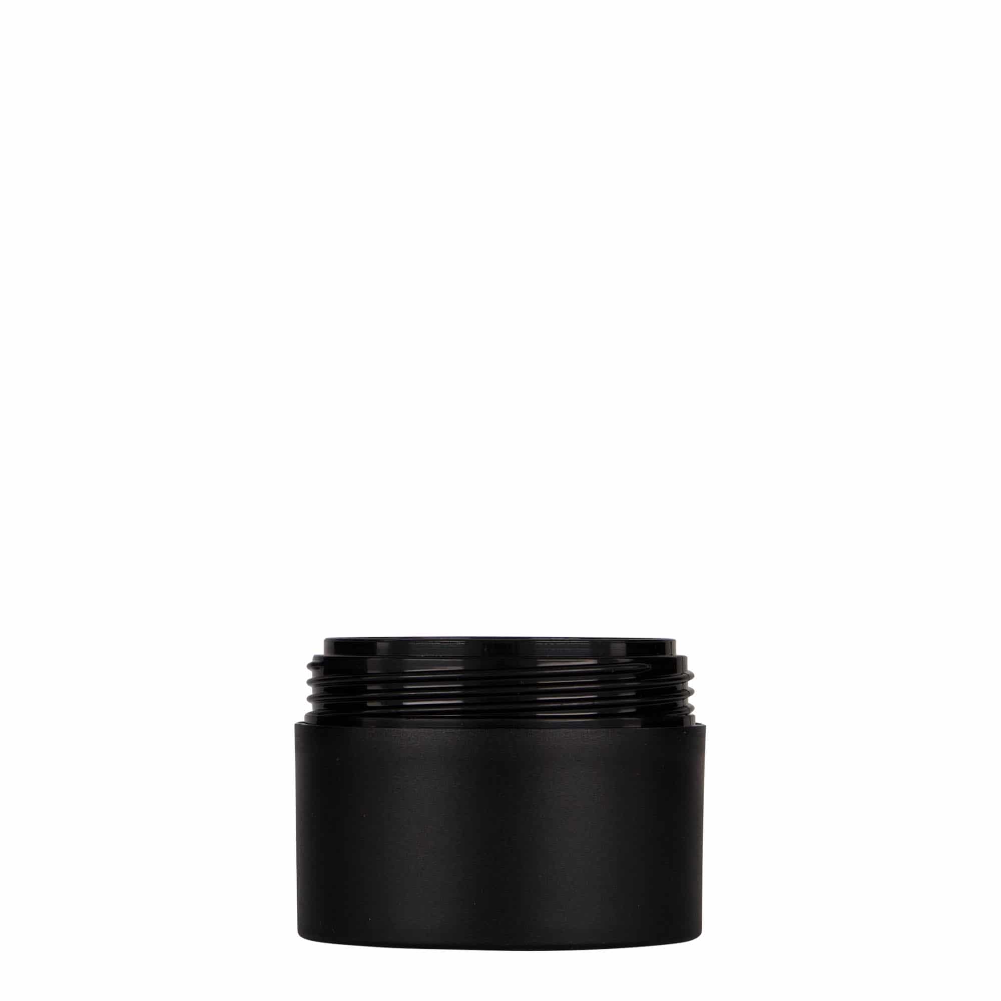 50 ml-es műanyag doboz 'Antonella', PP, fekete, szájnyílás: csavaros kupak 50 ml-es műanyag doboz 'Antonella', PP, fekete, szájnyílás: csavaros kupak