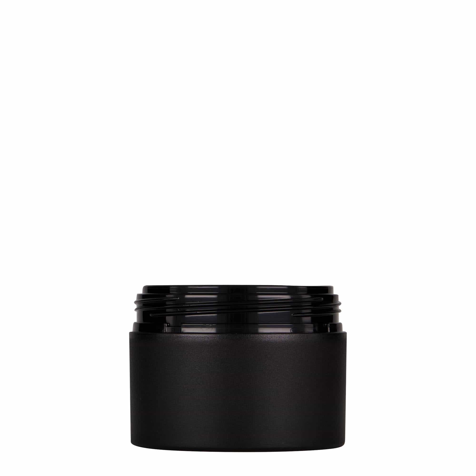 100 ml-es műanyag doboz 'Antonella', PP, fekete, szájnyílás: csavaros kupak 100 ml-es műanyag doboz 'Antonella', PP, fekete, szájnyílás: csavaros kupak