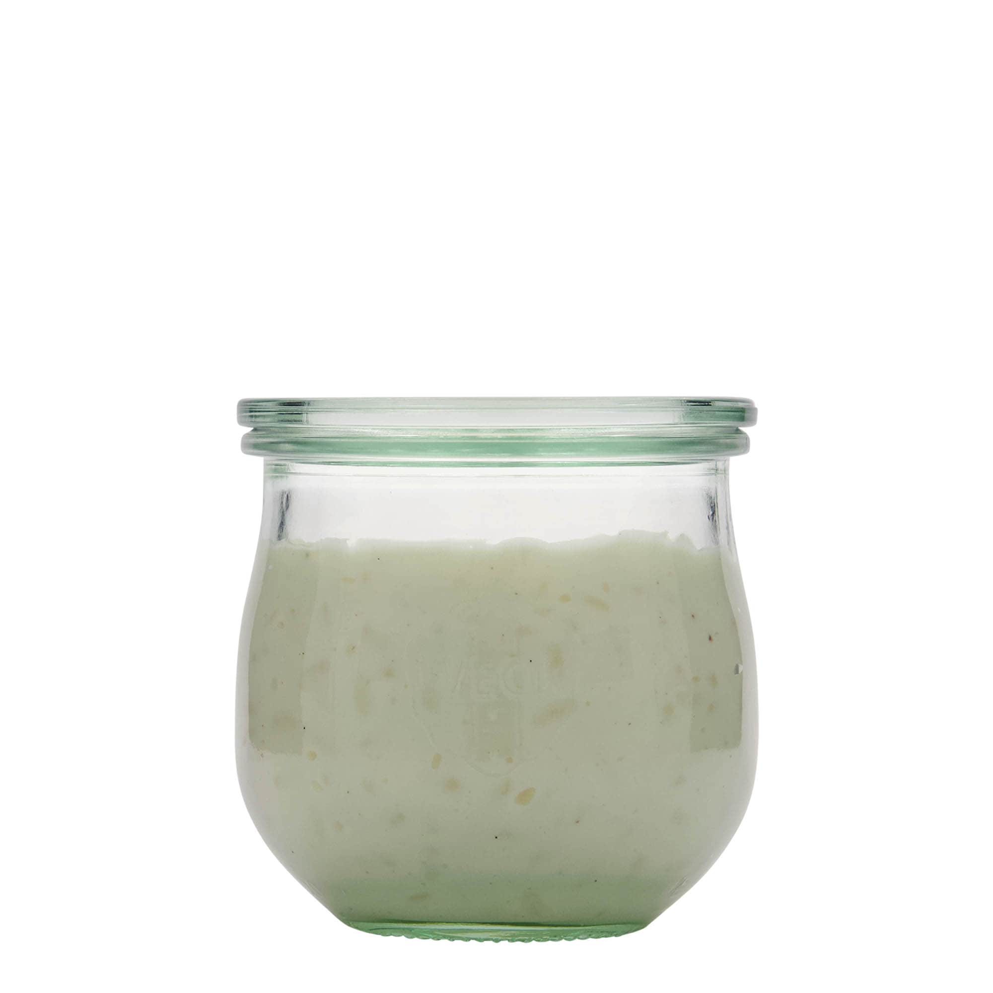 370 ml WECK-tulipánüveg, nyílás: kerek perem