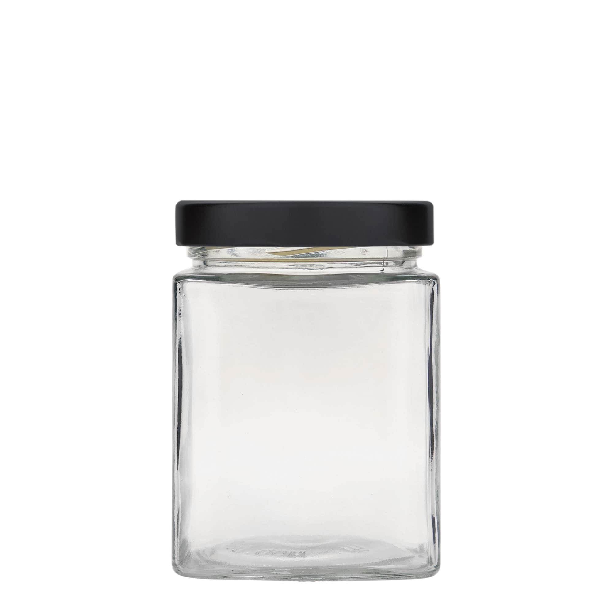580 ml négyzet alakú üveg 'Ikarus', nyílás: Deep-Twist-Off (DTO 82)