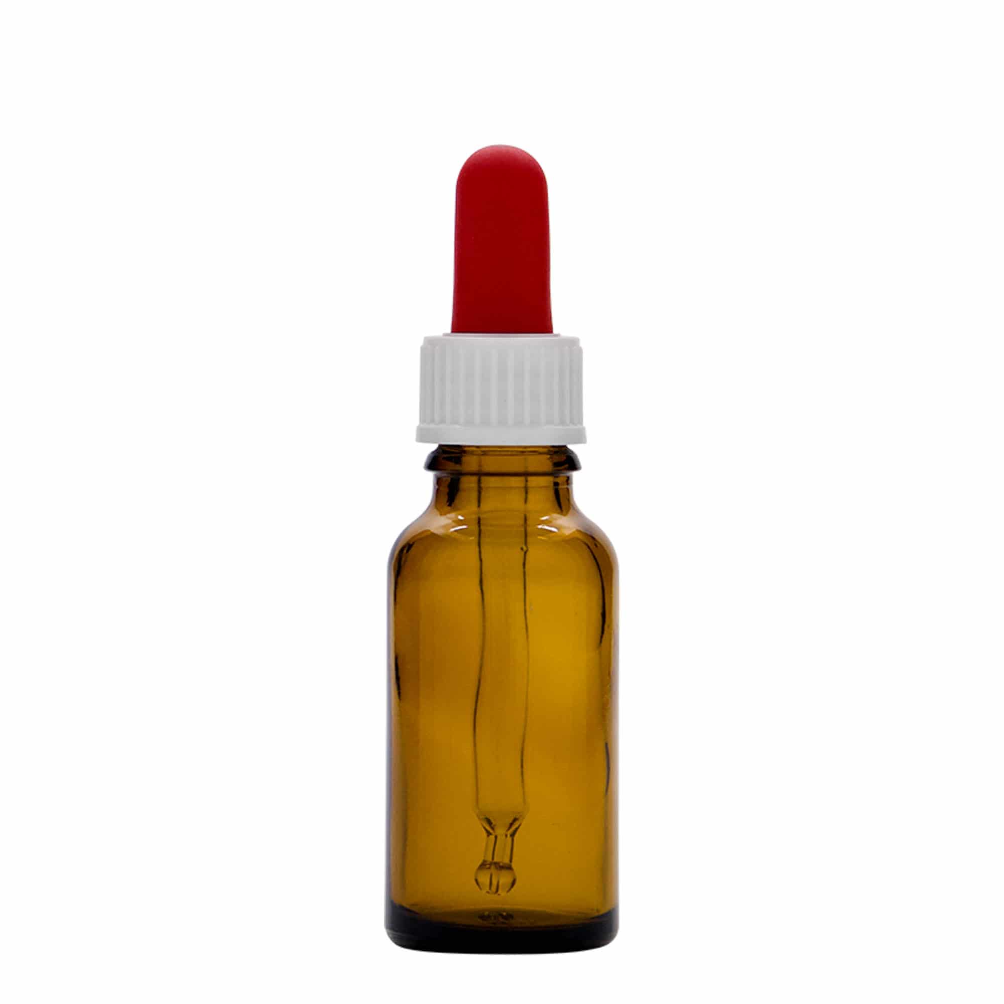 20 ml pipettás üveg orvosi, üveg, barna, nyílás: DIN 18
