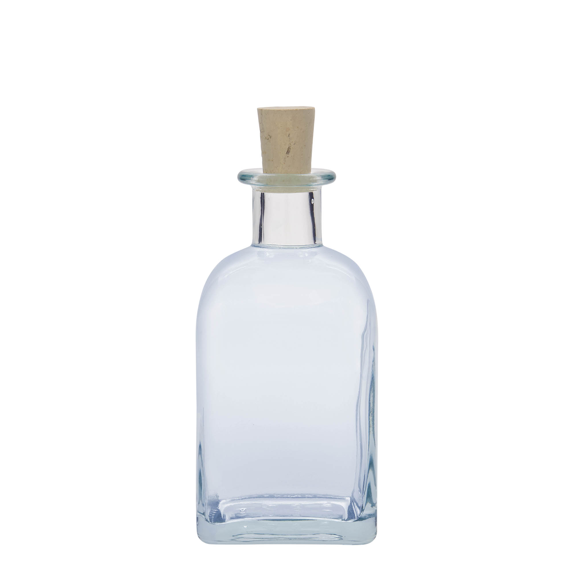 350 ml üvegpalack Apotheker Carré, négyzet alakú, nyílás: parafa
