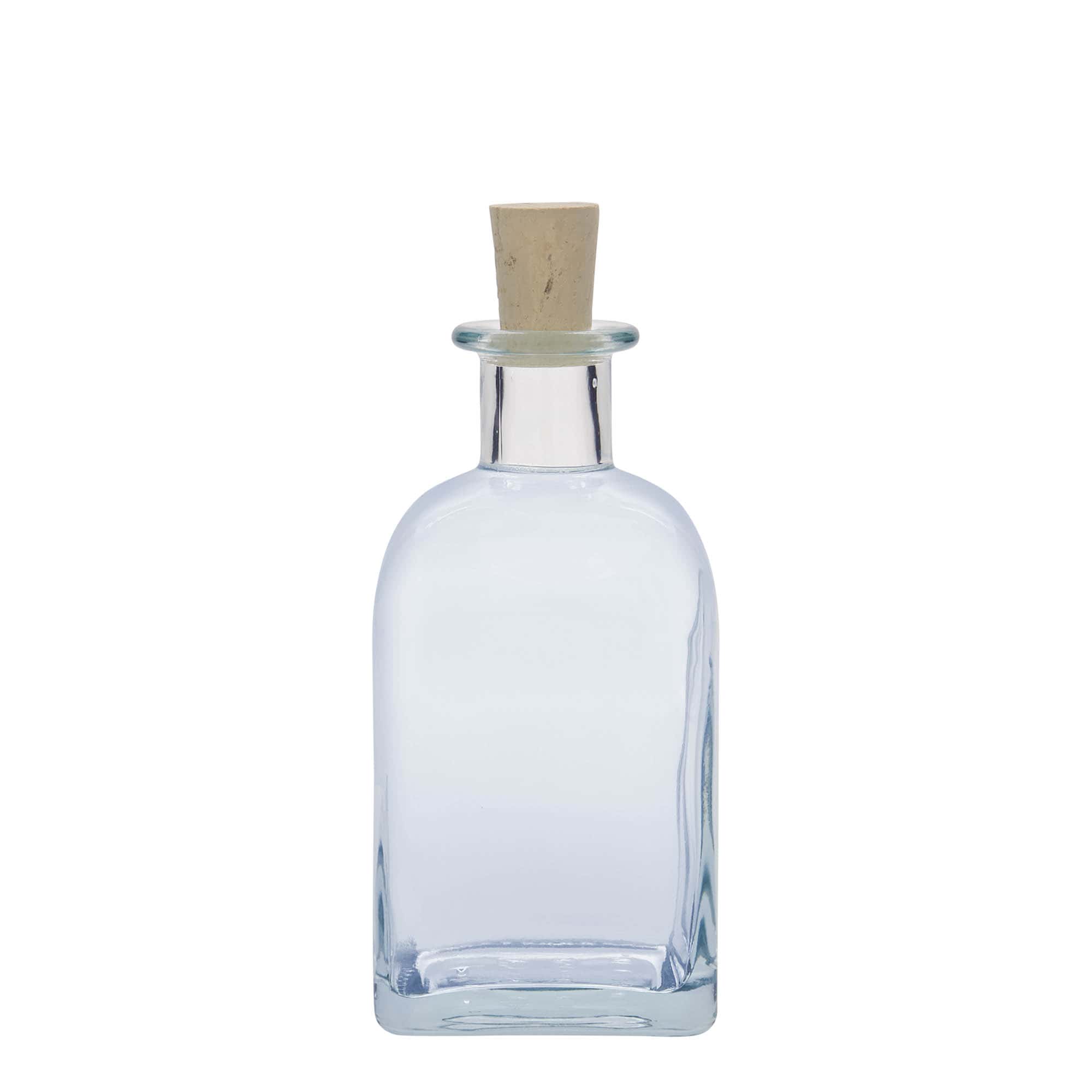 350 ml üvegpalack Apotheker Carré, négyzet alakú, nyílás: parafa