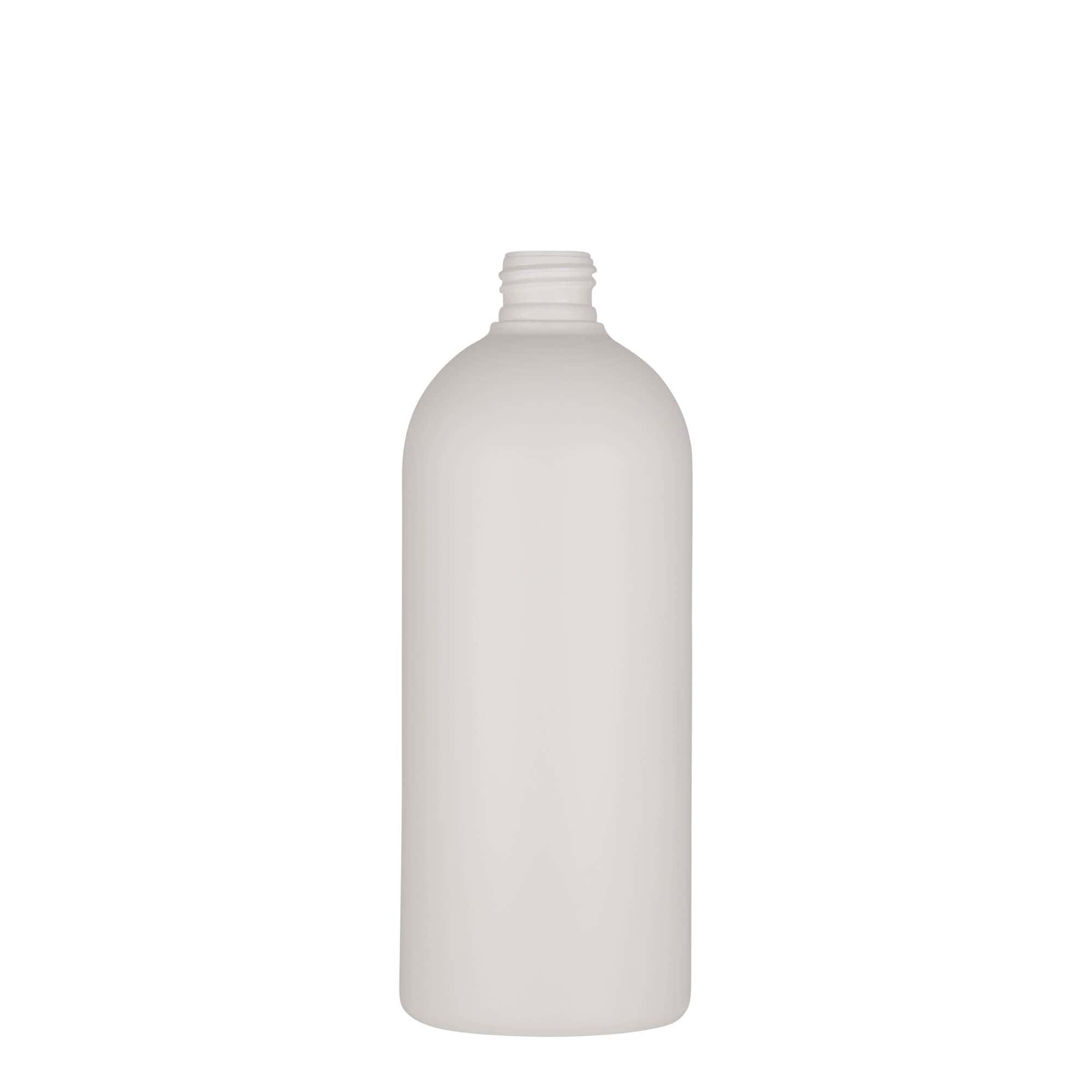 500 ml műanyag palack 'Tuffy', HDPE, fehér, nyakméret: 24/410